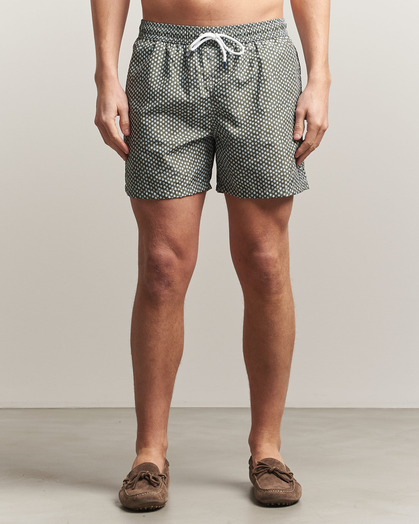 Herr | Badbyxor | Fedeli | Madeira Swim Trunk Green Flowers
