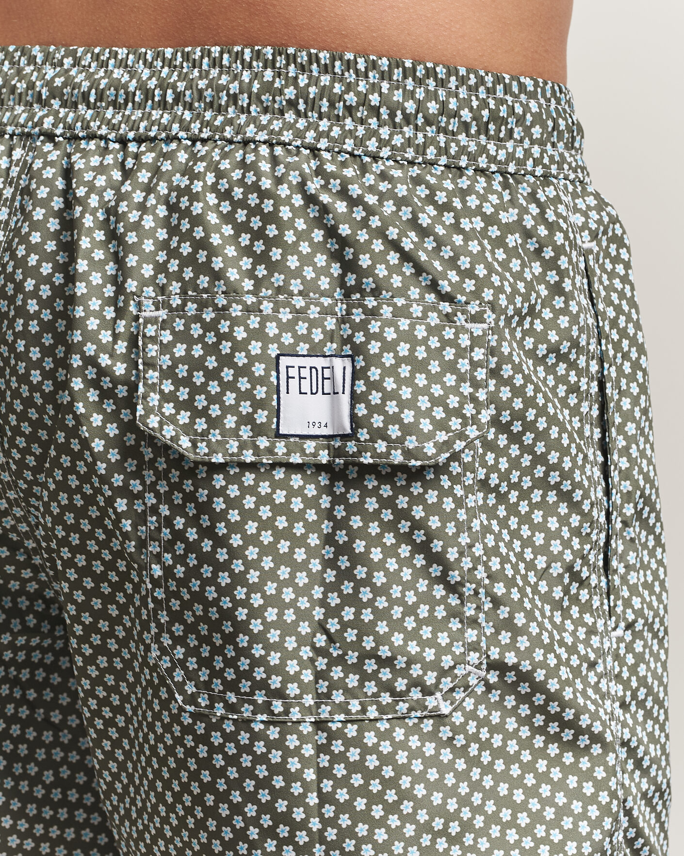 Herr | Badbyxor | Fedeli | Madeira Swim Trunk Green Flowers