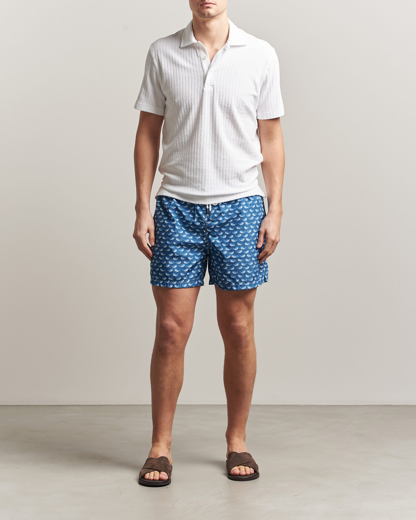 Herr | Badbyxor | Fedeli | Madeira Swim Trunk Blue Whales
