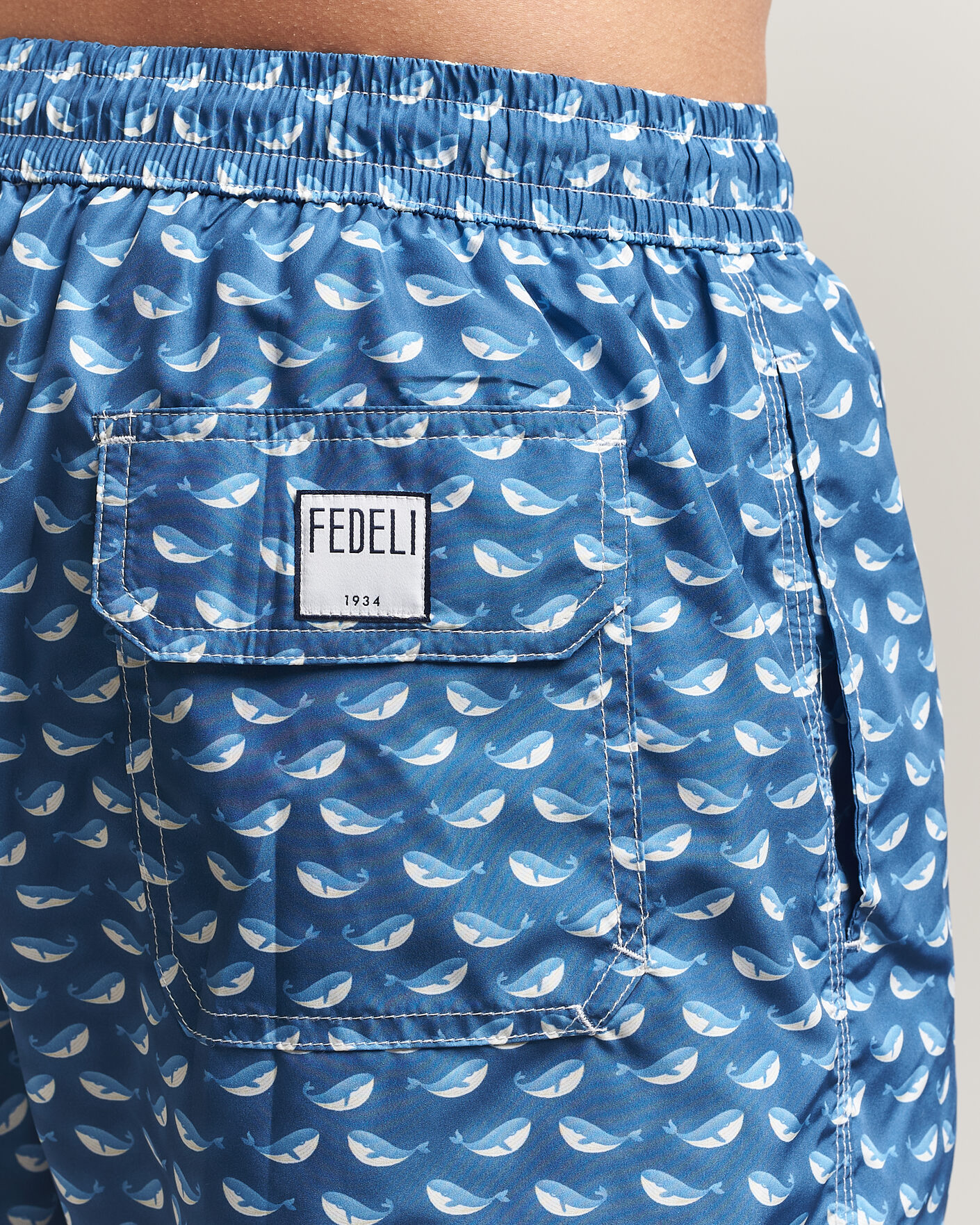 Herr | Badbyxor | Fedeli | Madeira Swim Trunk Blue Whales