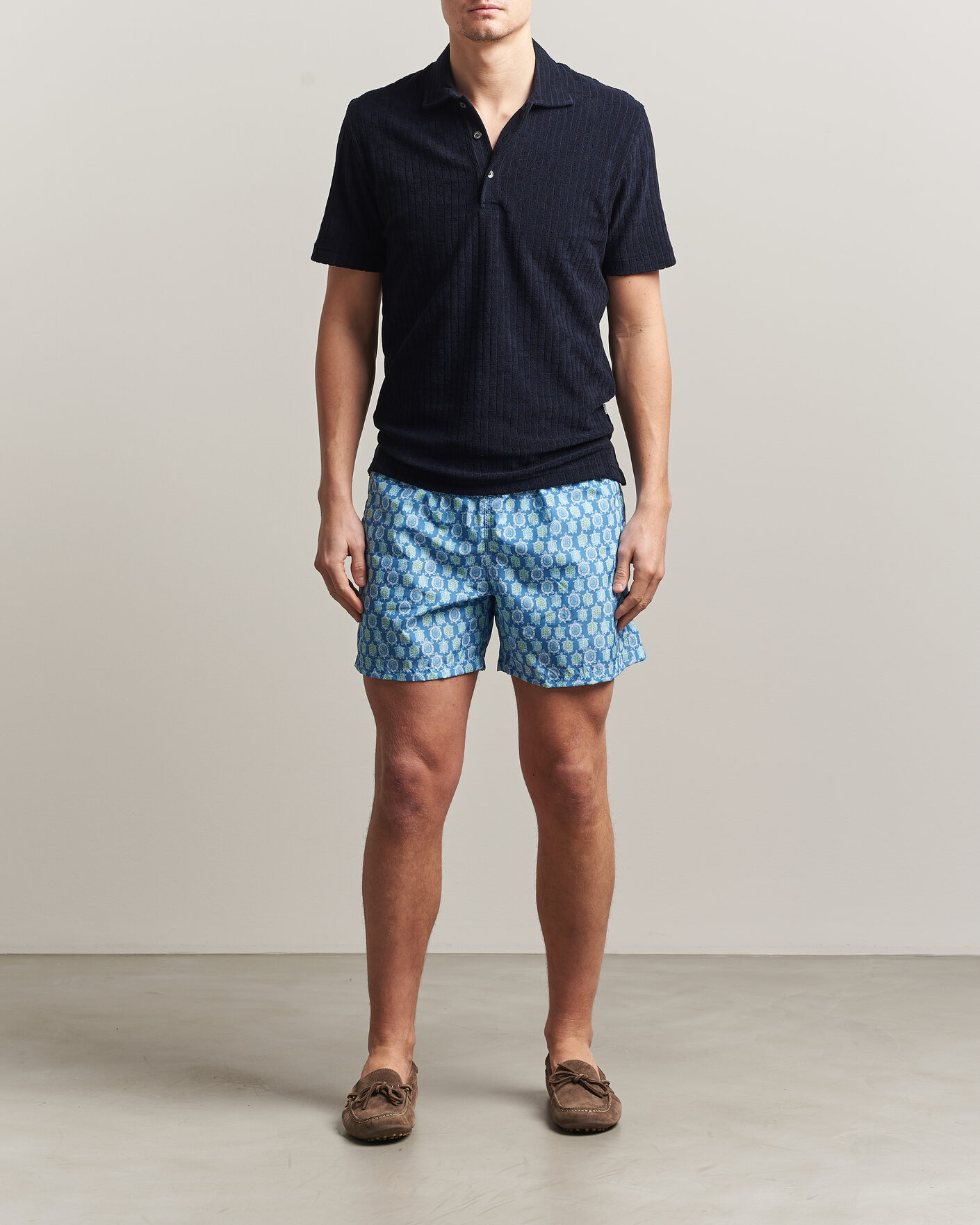 Herr | Badbyxor | Fedeli | Madeira Swim Trunk Blue Turtles