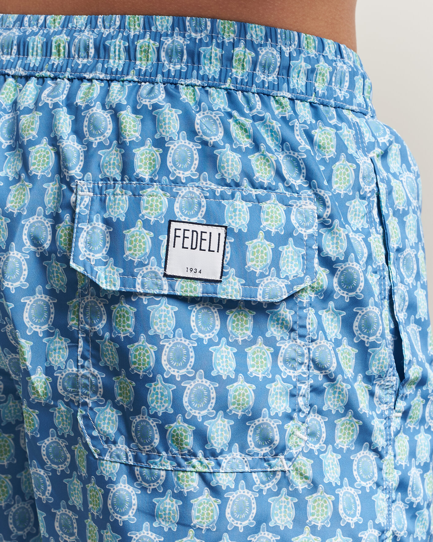 Herr | Badbyxor | Fedeli | Madeira Swim Trunk Blue Turtles