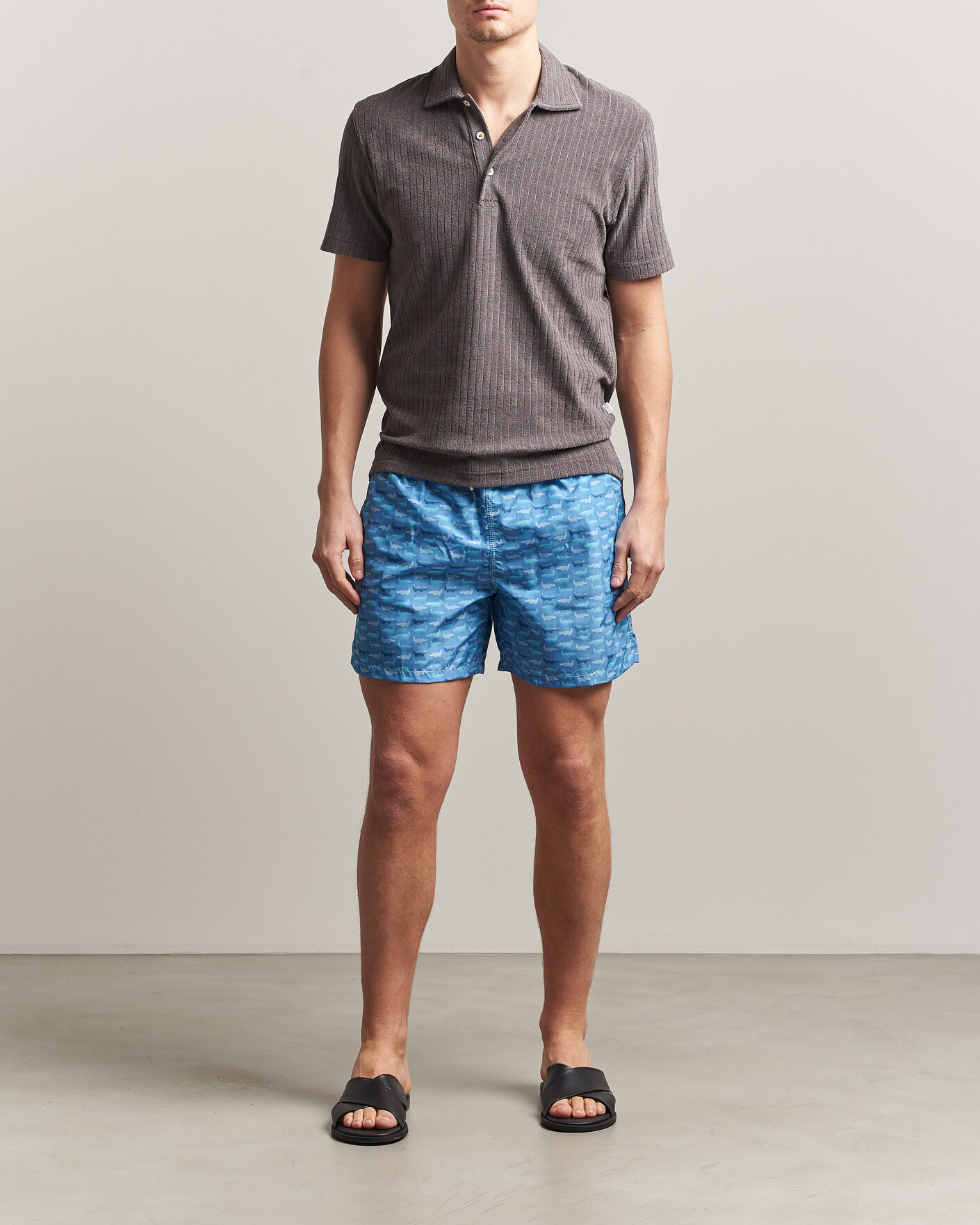 Herr | Badbyxor | Fedeli | Madeira Swim Trunk Blue Crocs