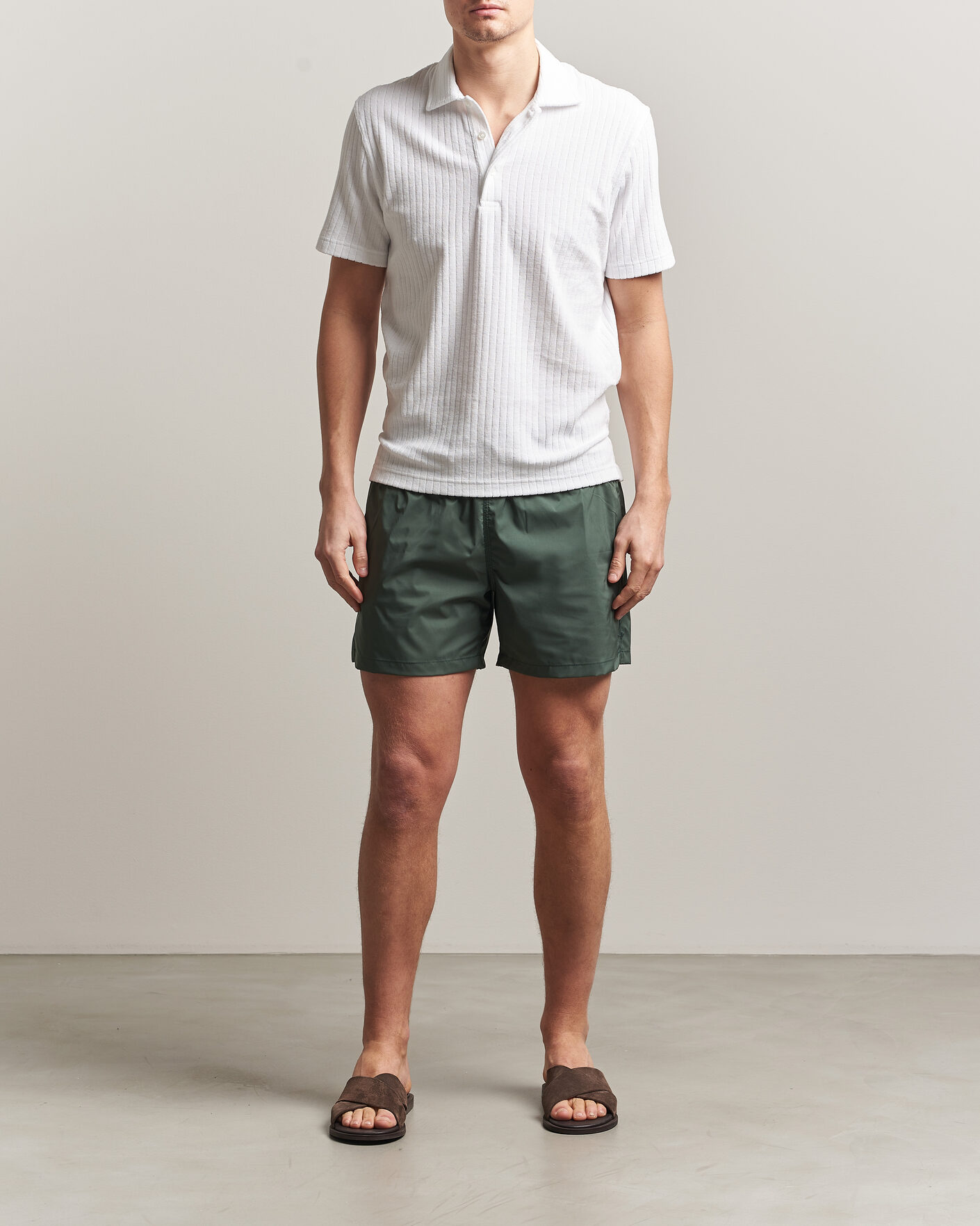 Herr | Badbyxor | Fedeli | Madeira Swim Trunk Dark Green