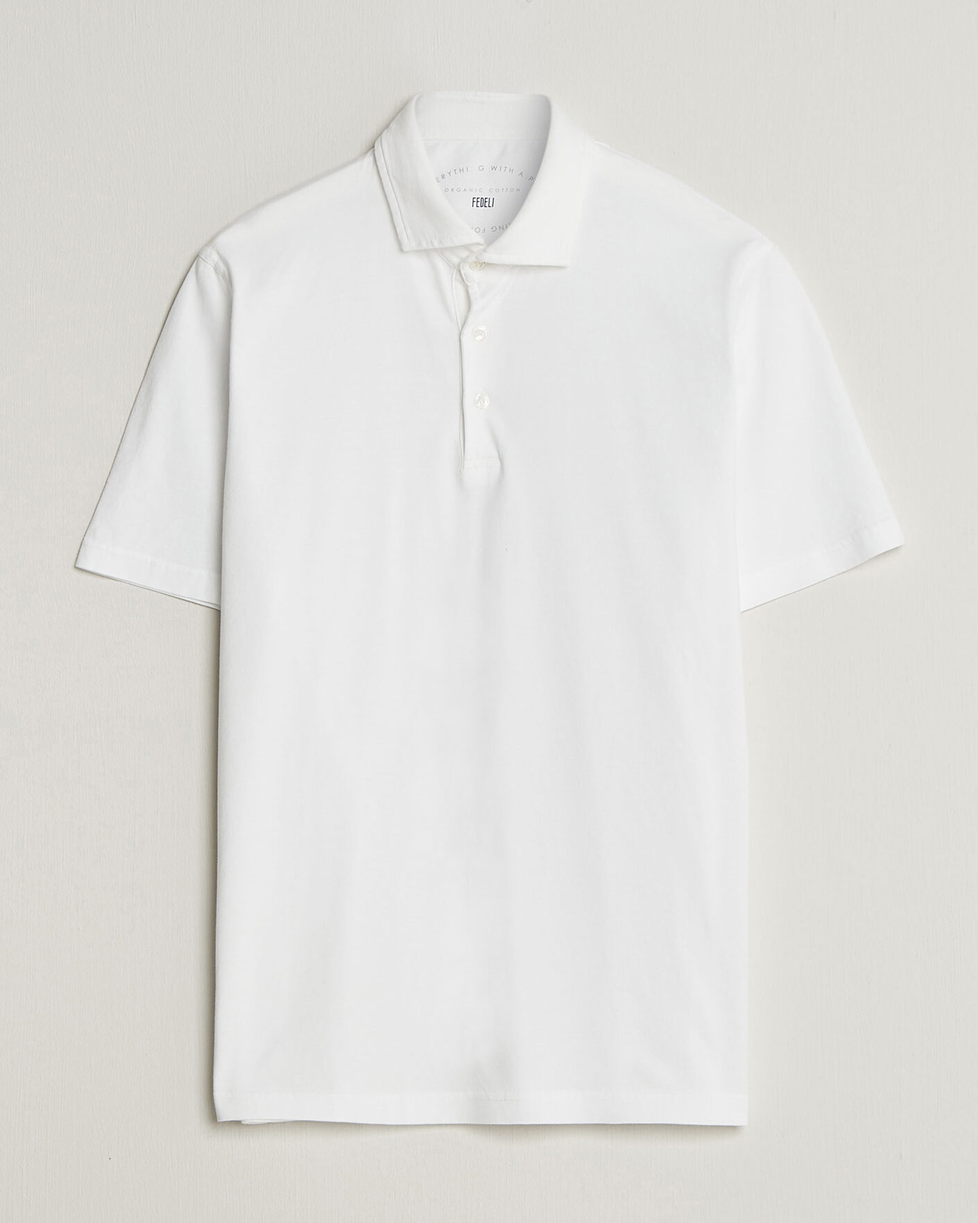 Herr | Pikéer | Fedeli | Zero Organic Cotton Polo White