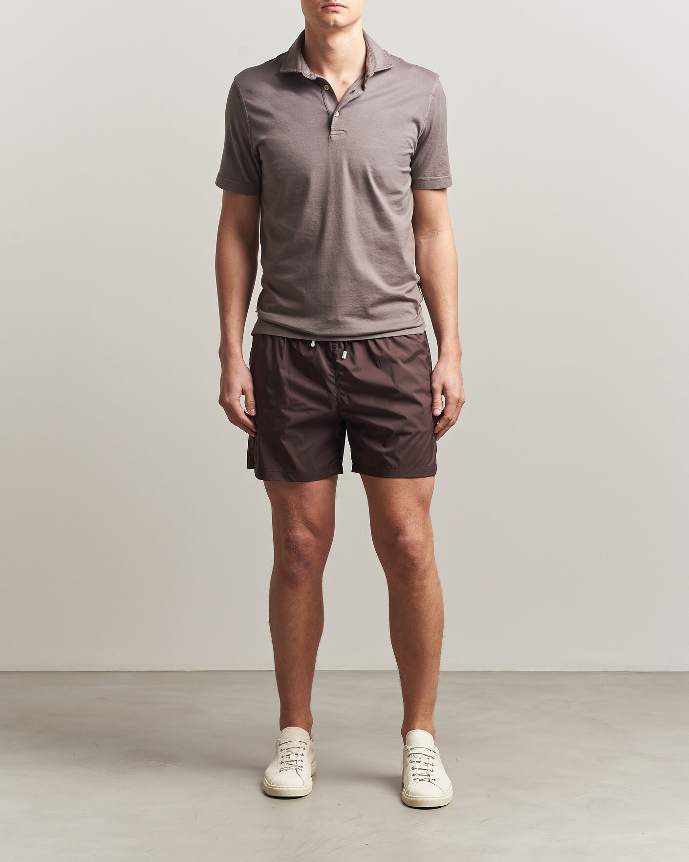 Herr | Pikéer | Fedeli | Zero Organic Cotton Polo Taupe