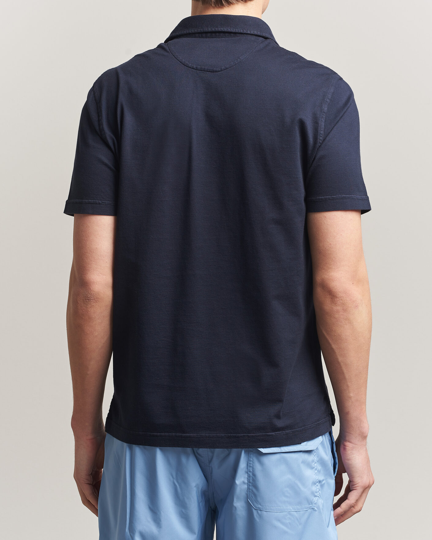 Herr | Pikéer | Fedeli | Zero Organic Cotton Polo Navy