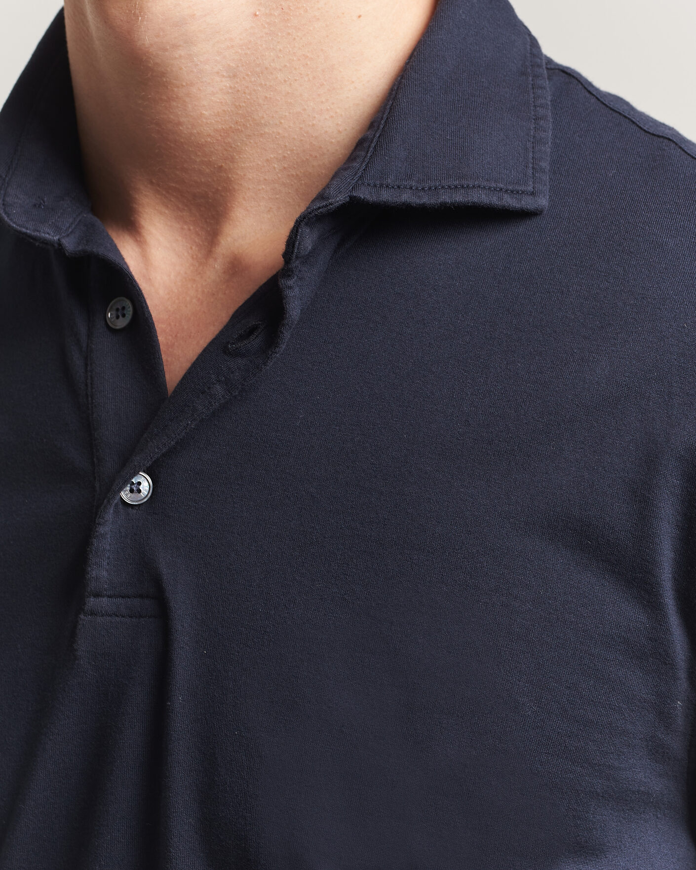 Herr | Pikéer | Fedeli | Zero Organic Cotton Polo Navy