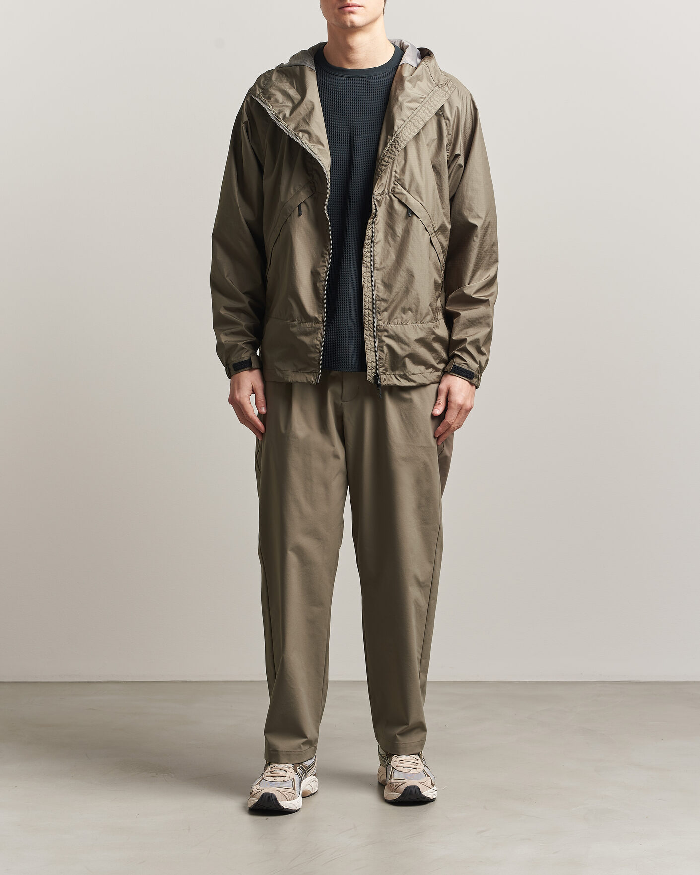 Herr | Jackor | Goldwin | Rip Stop Hooded Jacket Sand