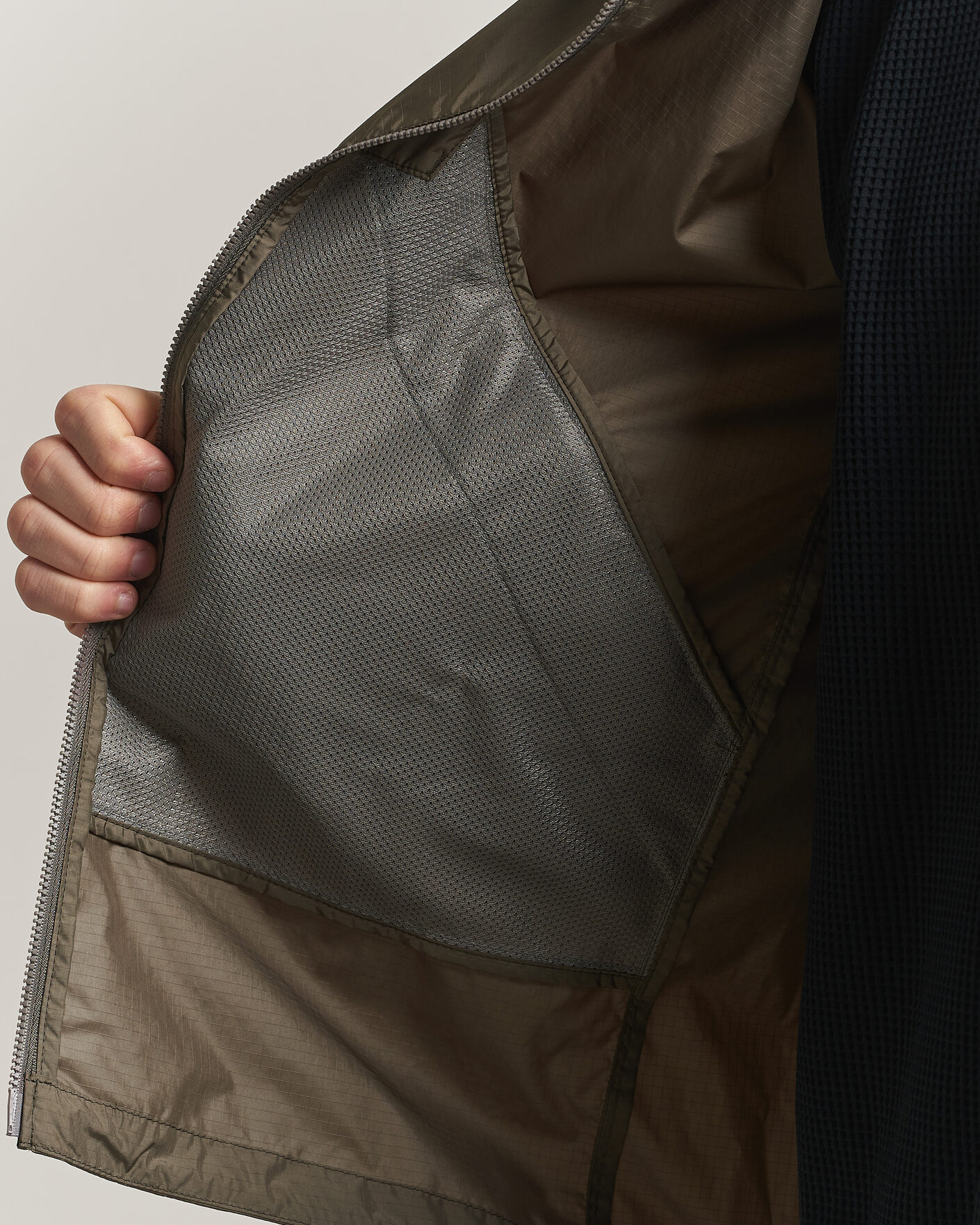 Herr | Jackor | Goldwin | Rip Stop Hooded Jacket Sand