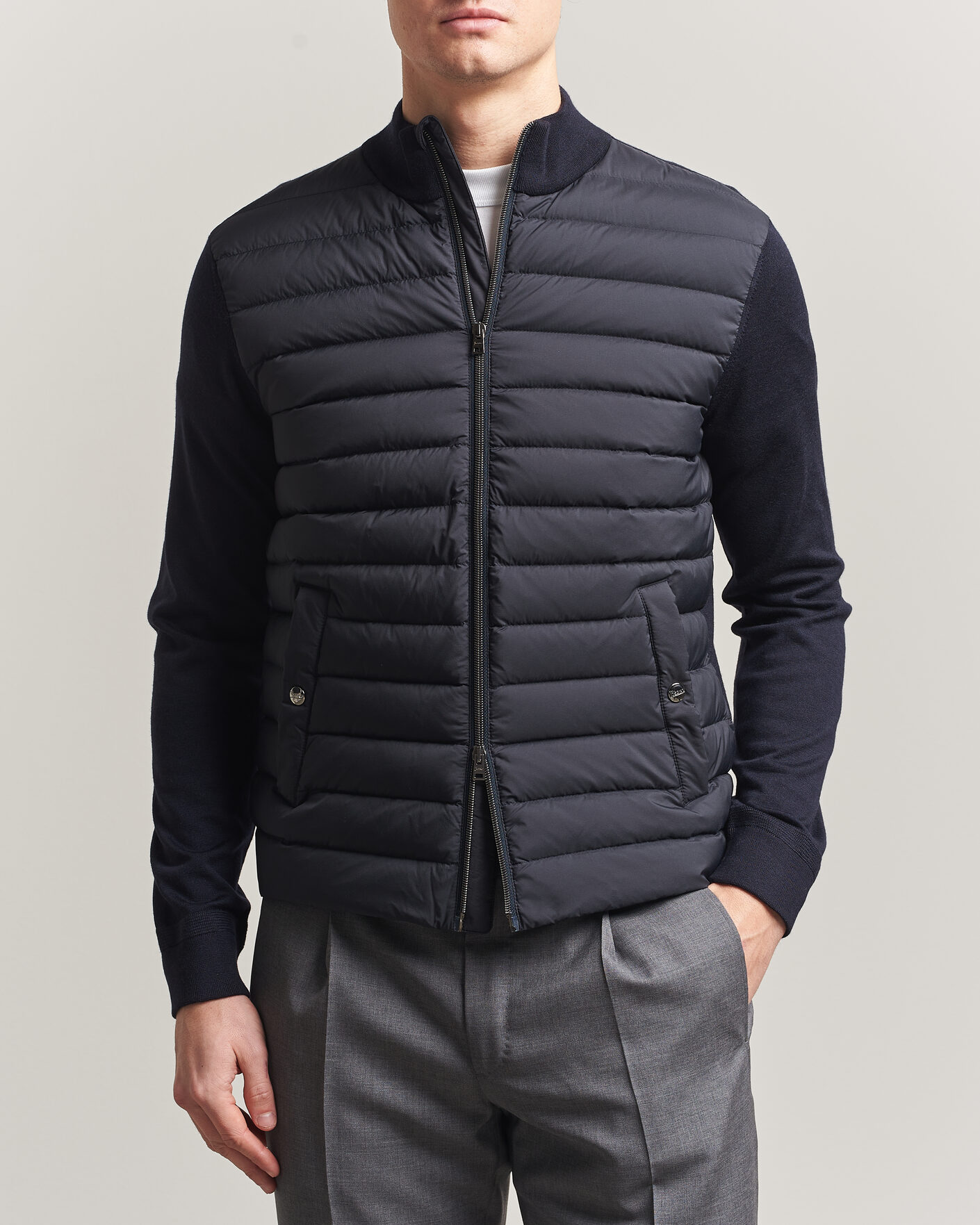 Herr | Jackor | Herno | Luxury Hybrid Jacket Navy
