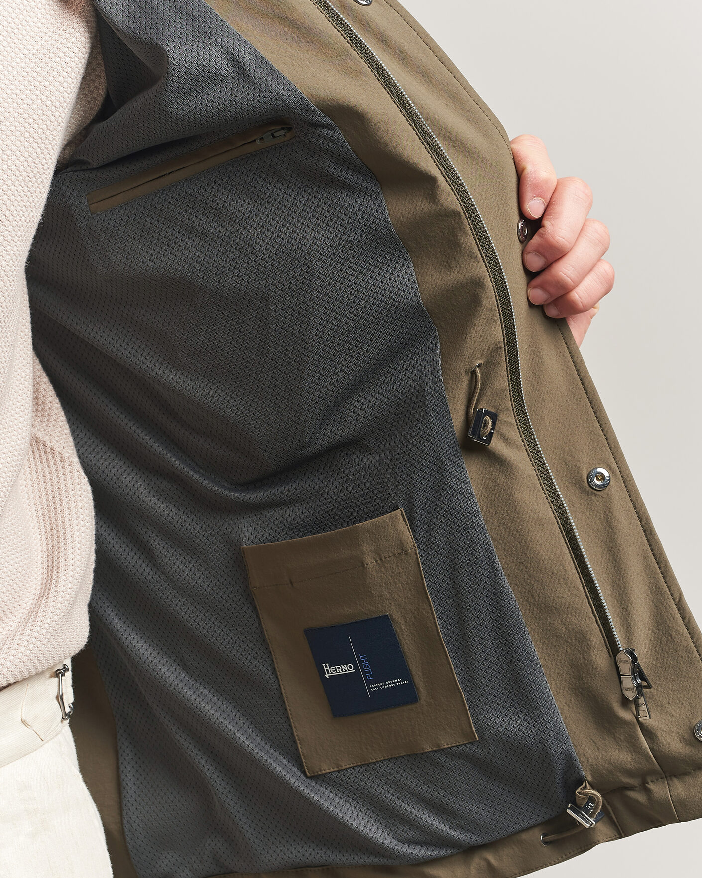 Herr | Jackor | Herno | Soft Nylon Field Jacket Military