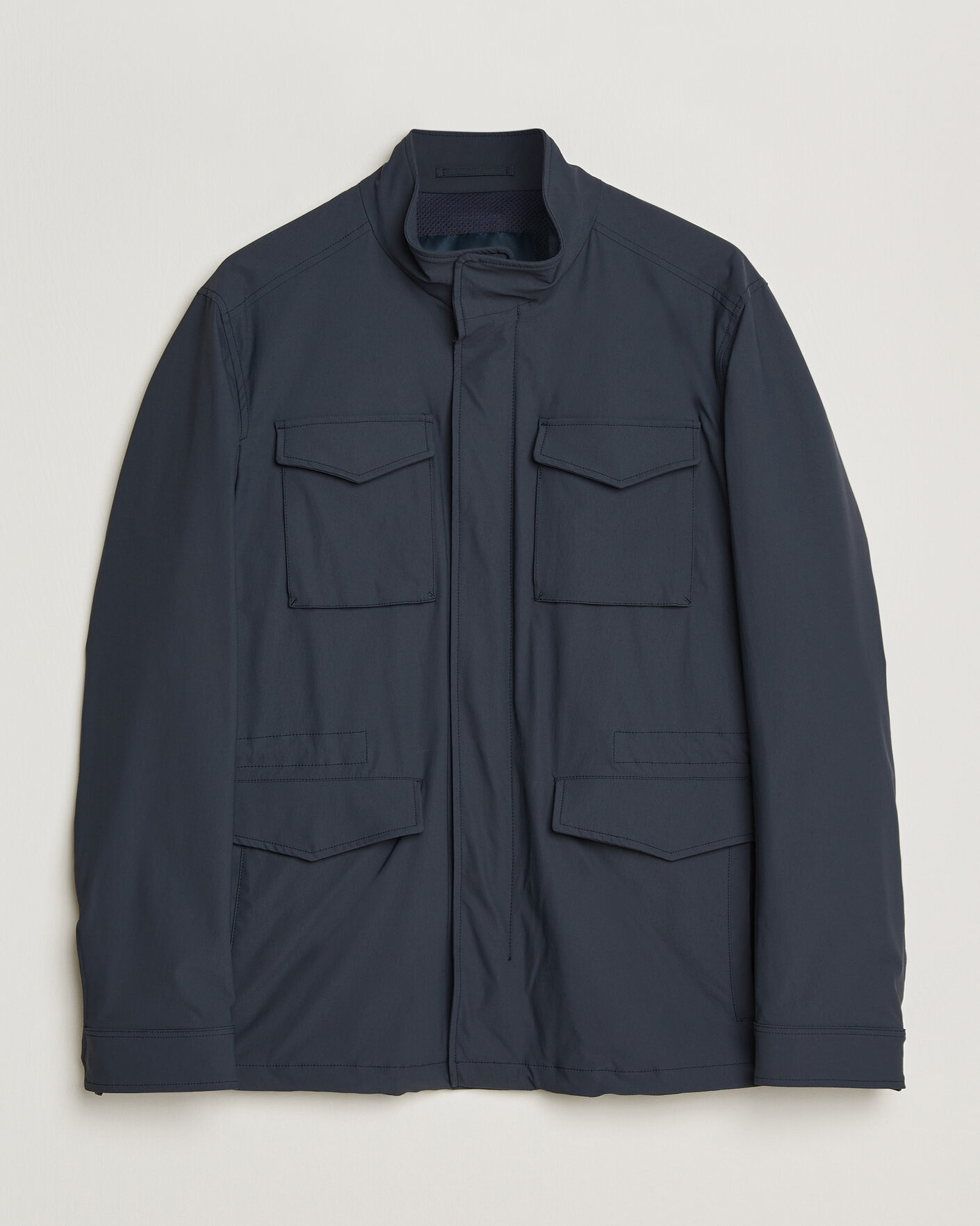 Herr | Jackor | Herno | Soft Nylon Field Jacket Navy