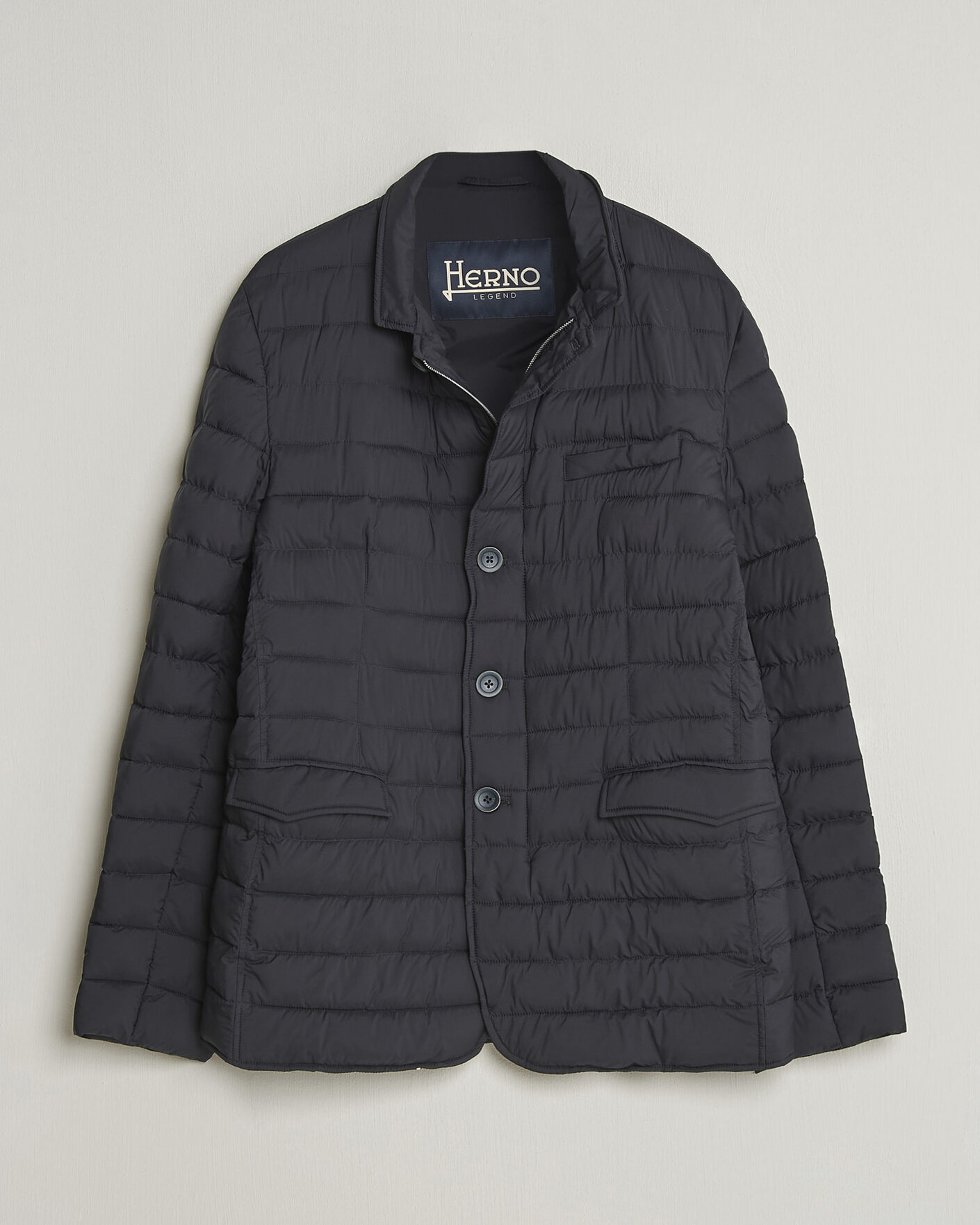 Herr | Jackor | Herno | Nuage Matt Nylon Blazer Navy