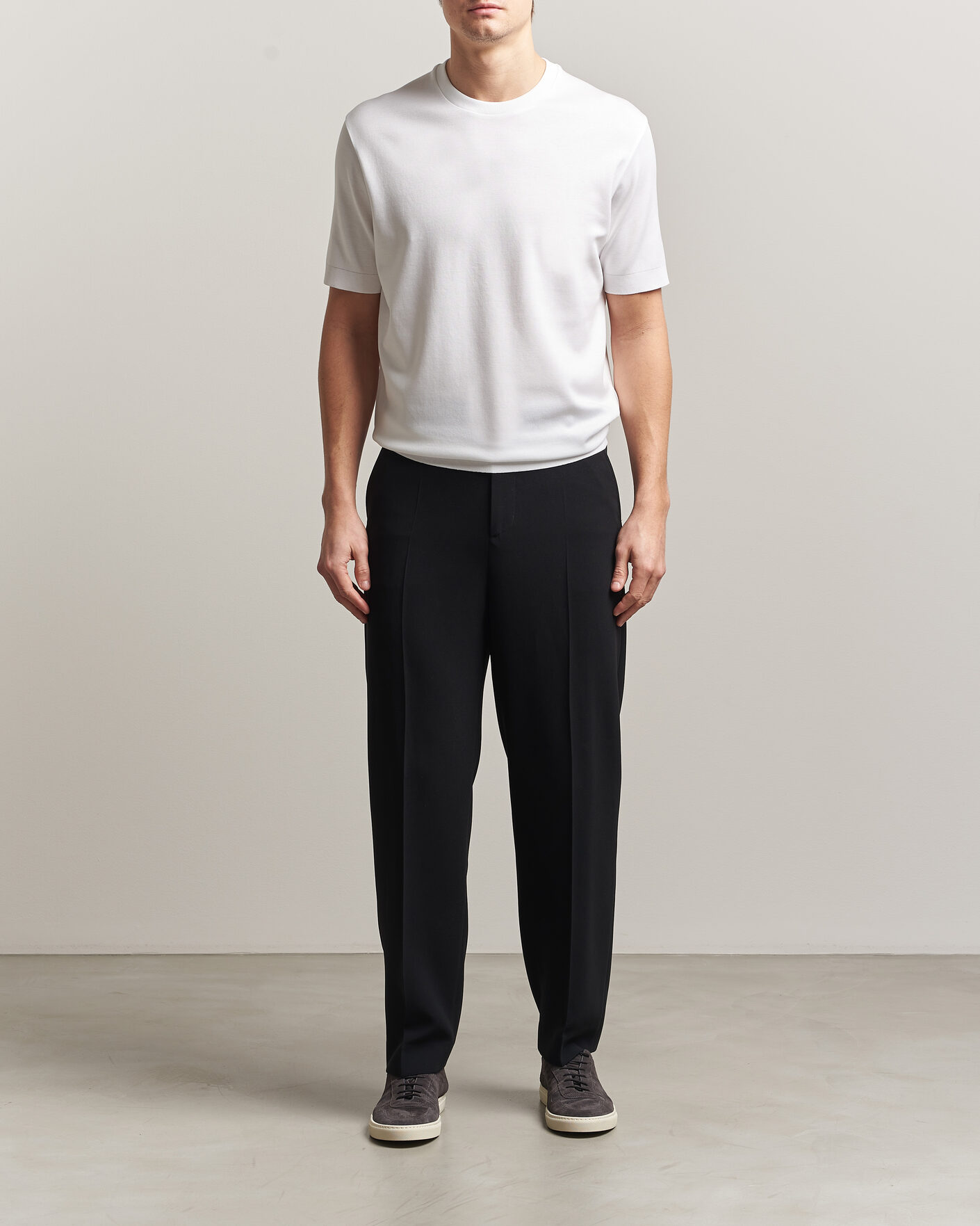 Herr | T-Shirts | Herno | Micro Piquet T-Shirt White