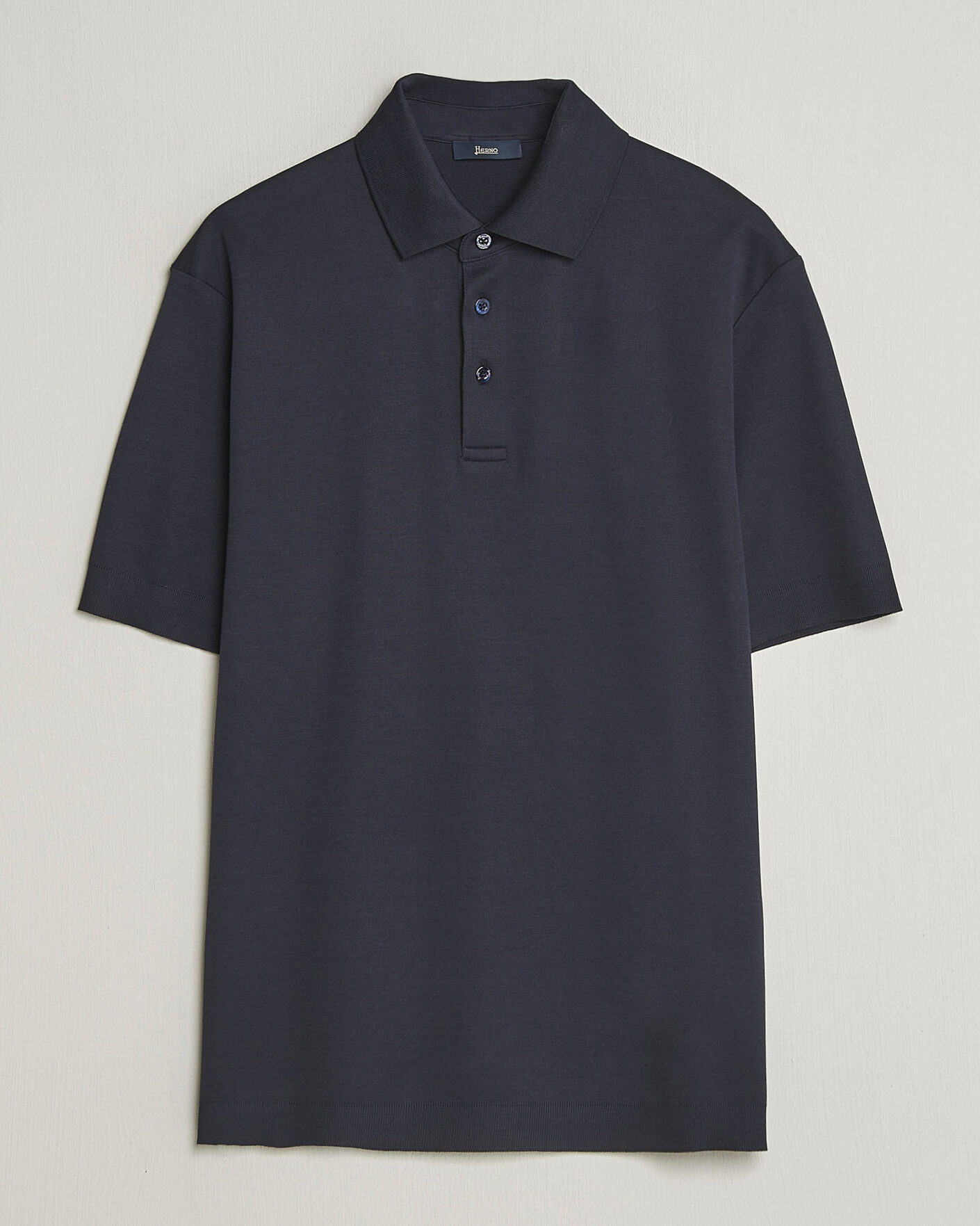 Herr | Pikéer | Herno | Micro Piquet Polo Navy