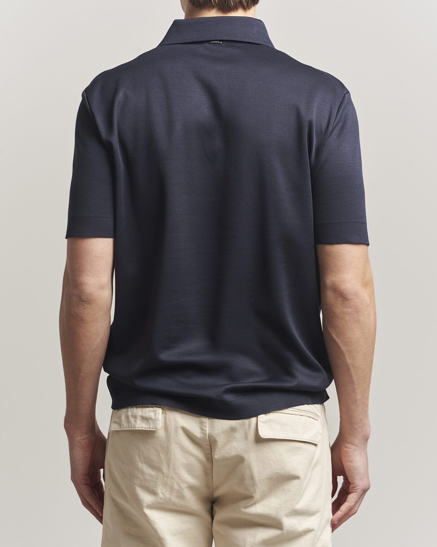 Herr | Pikéer | Herno | Micro Piquet Polo Navy