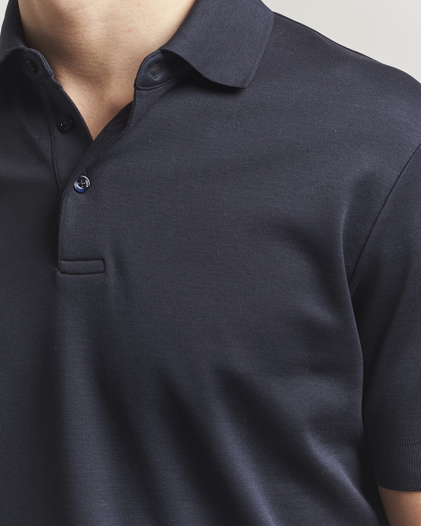 Herr | Pikéer | Herno | Micro Piquet Polo Navy
