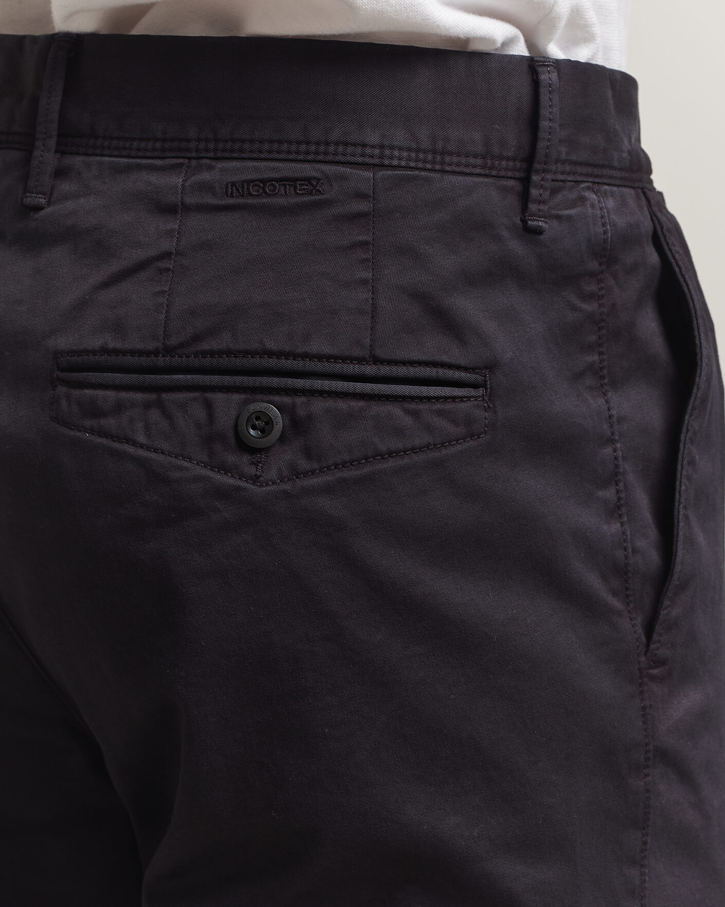Herr | Byxor | Incotex | Regular Fit Garment Dyed Slacks Navy