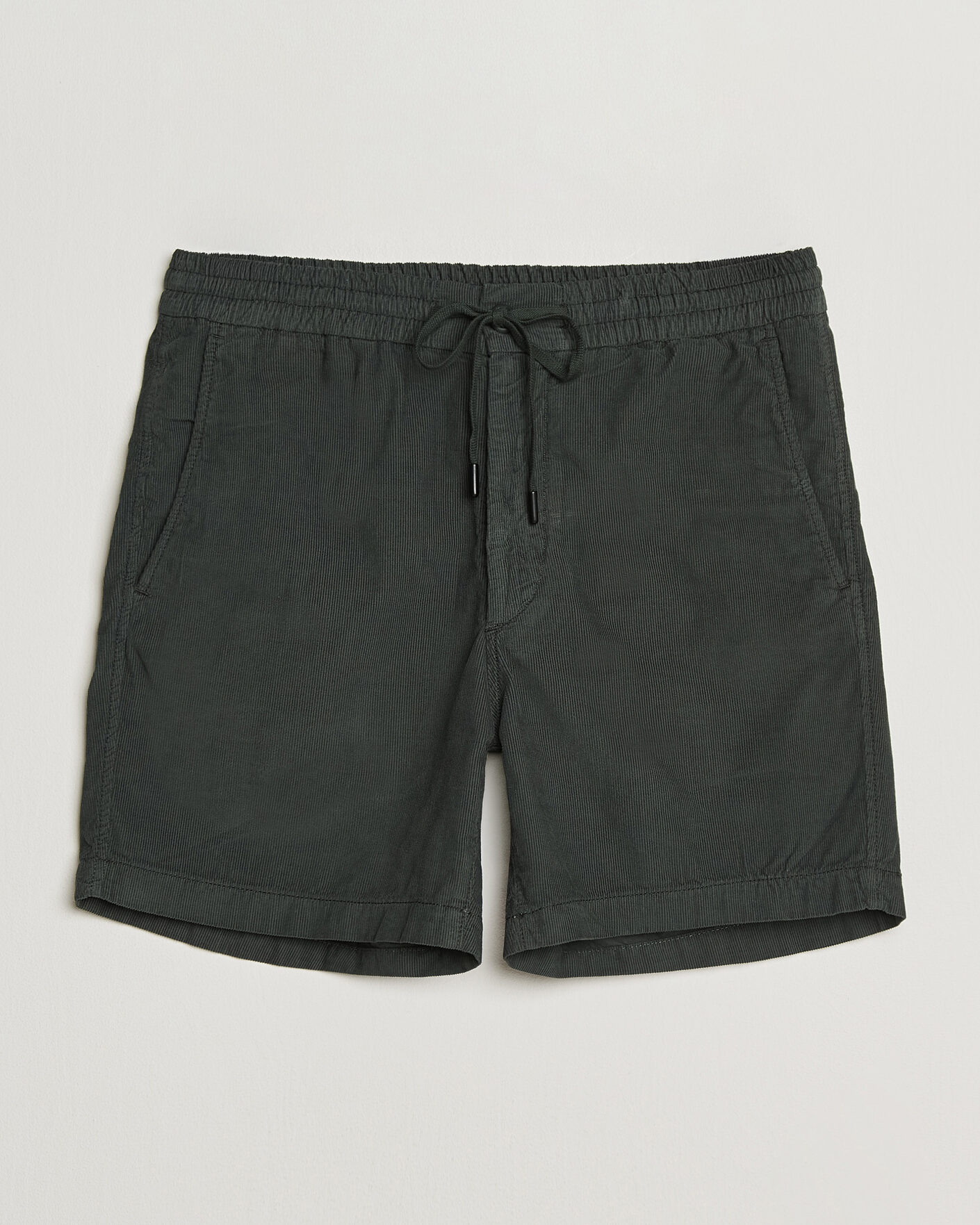 Herr | Shorts | Incotex | Baby Corduroy Drawstring Shorts Dark Green