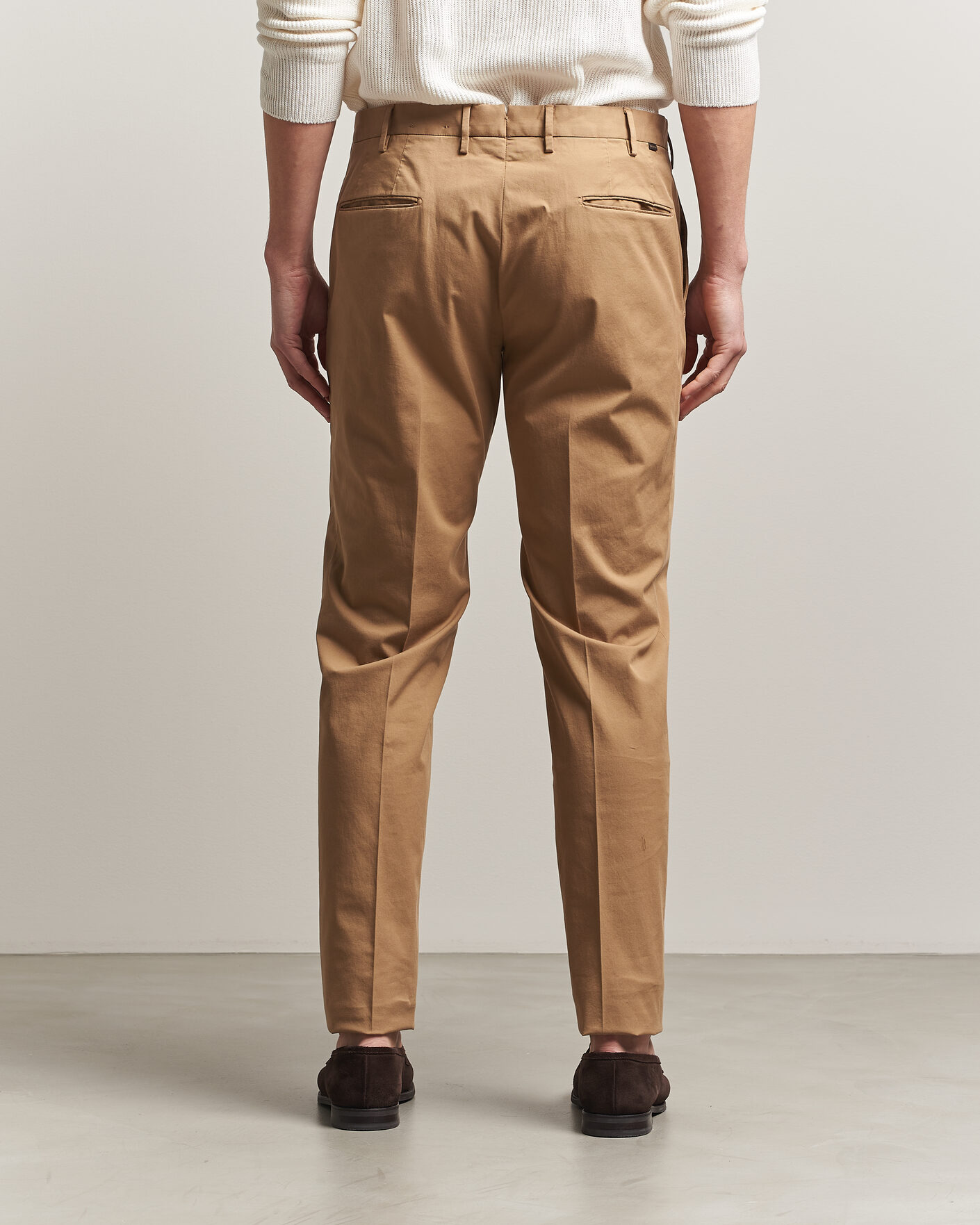 Herr | Byxor | Incotex | Slim Fit Comfort Chinos Khaki