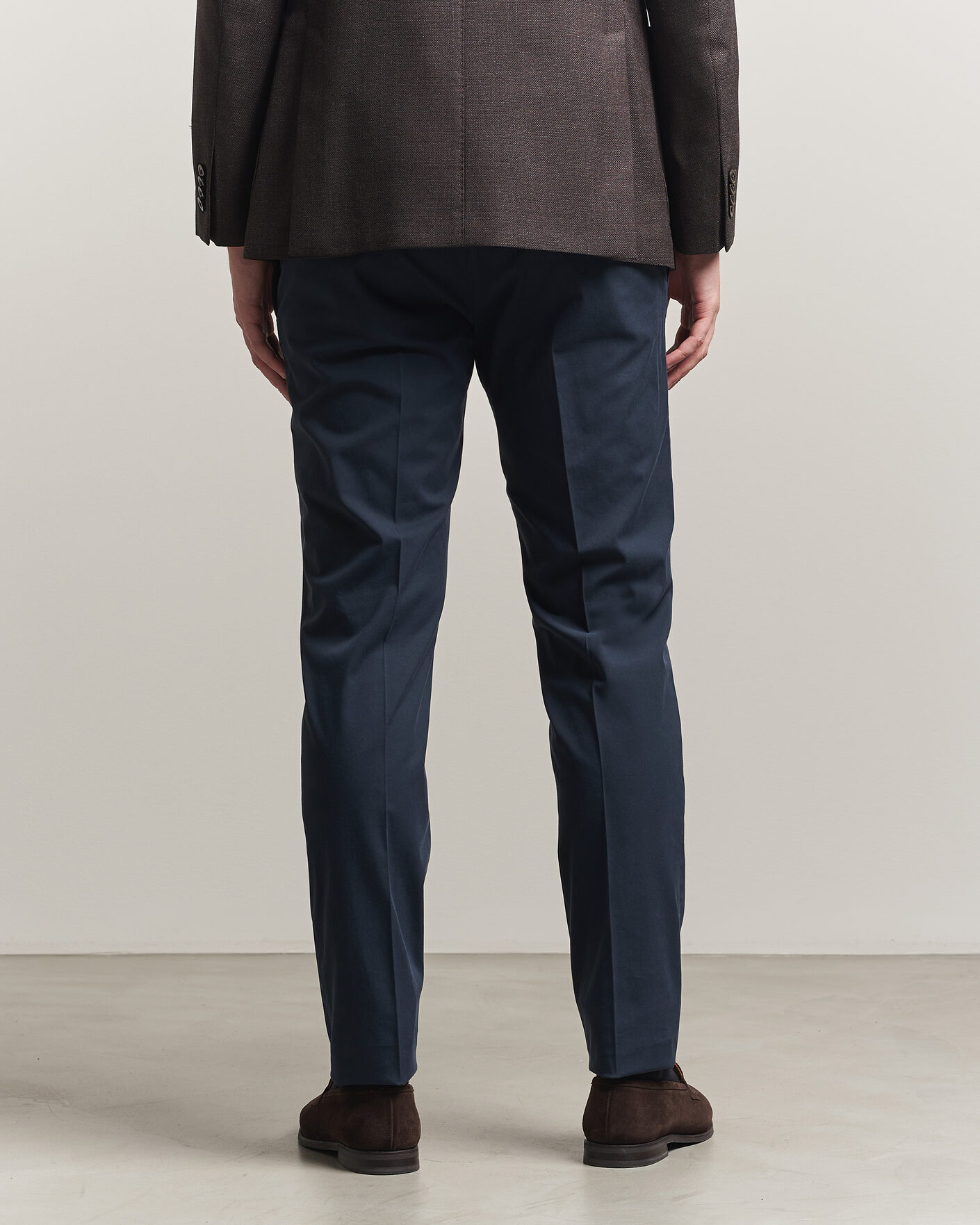 Herr | Byxor | Incotex | Slim Fit Comfort Chinos Navy