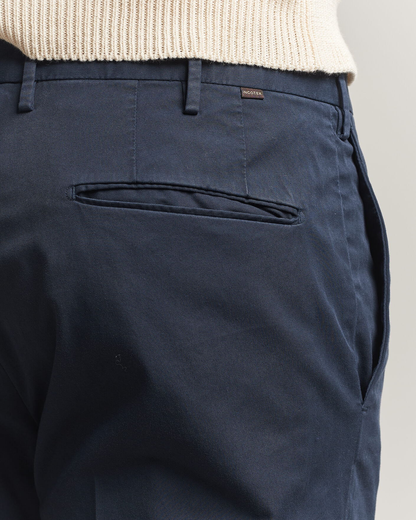 Herr | Byxor | Incotex | Slim Fit Comfort Chinos Navy