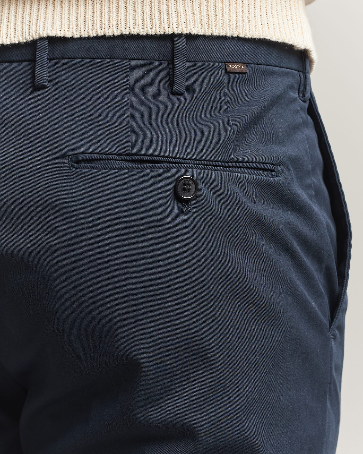 Herr | Byxor | Incotex | Regular Fit Comfort Chinos Navy