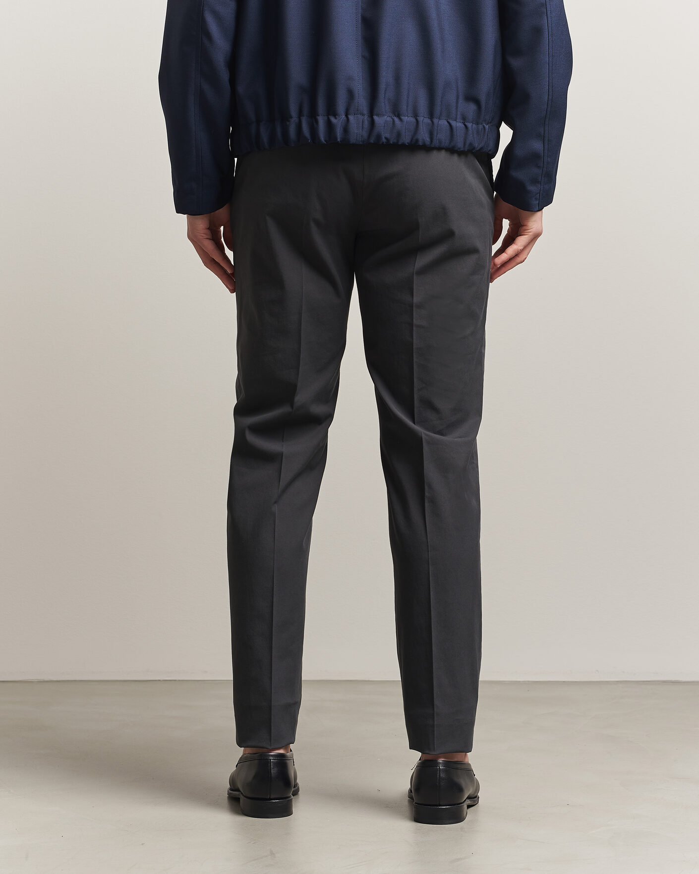 Herr | Byxor | Incotex | Regular Fit Comfort Chinos Dark Grey