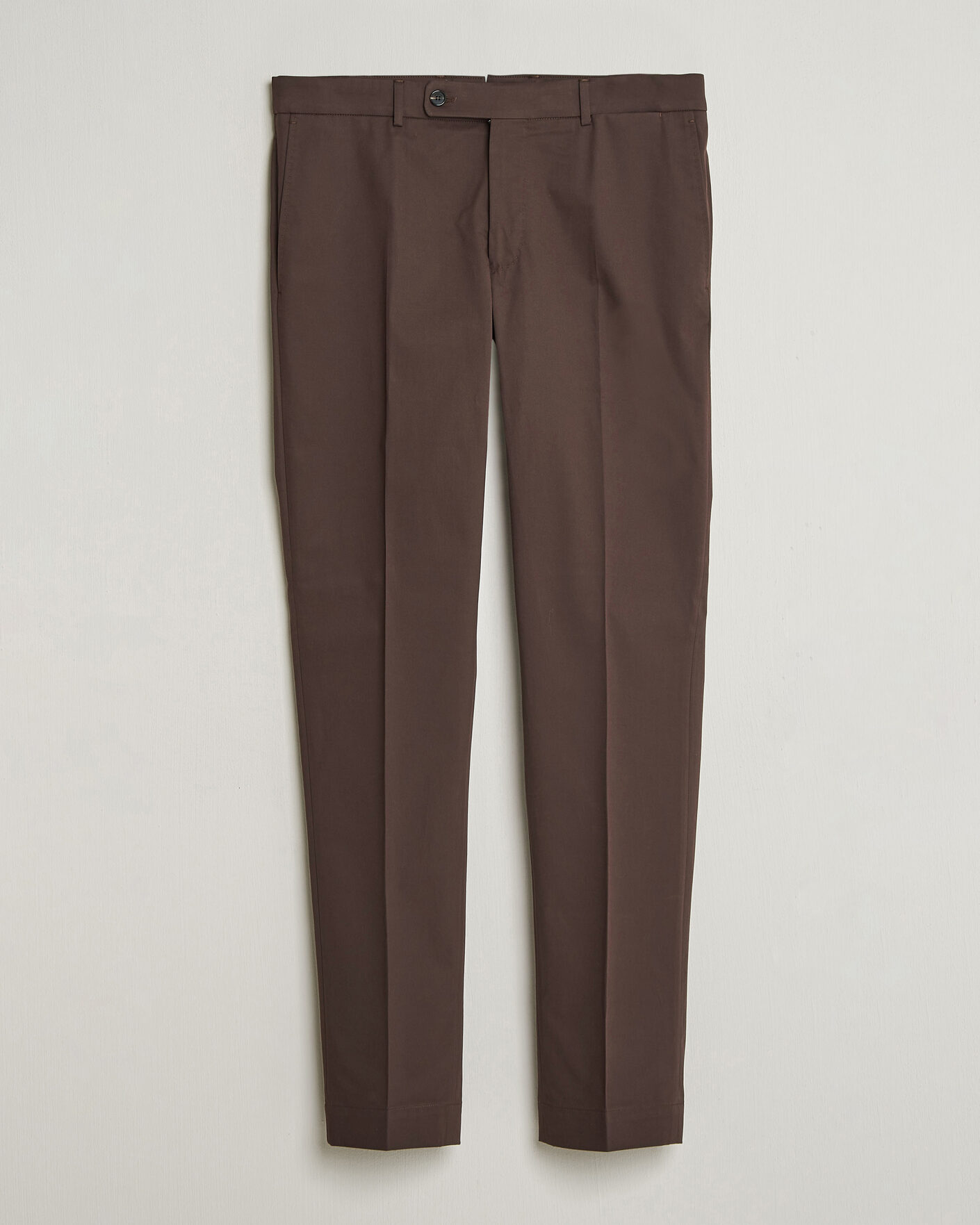 Herr | Byxor | Incotex | Regular Fit Flexgab Cotton Chinos Dark Brown