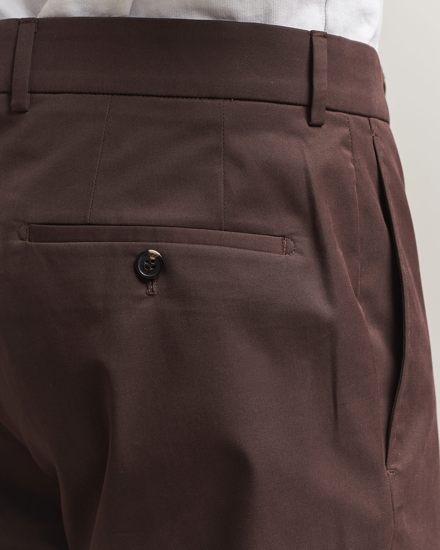 Herr | Byxor | Incotex | Regular Fit Flexgab Cotton Chinos Dark Brown