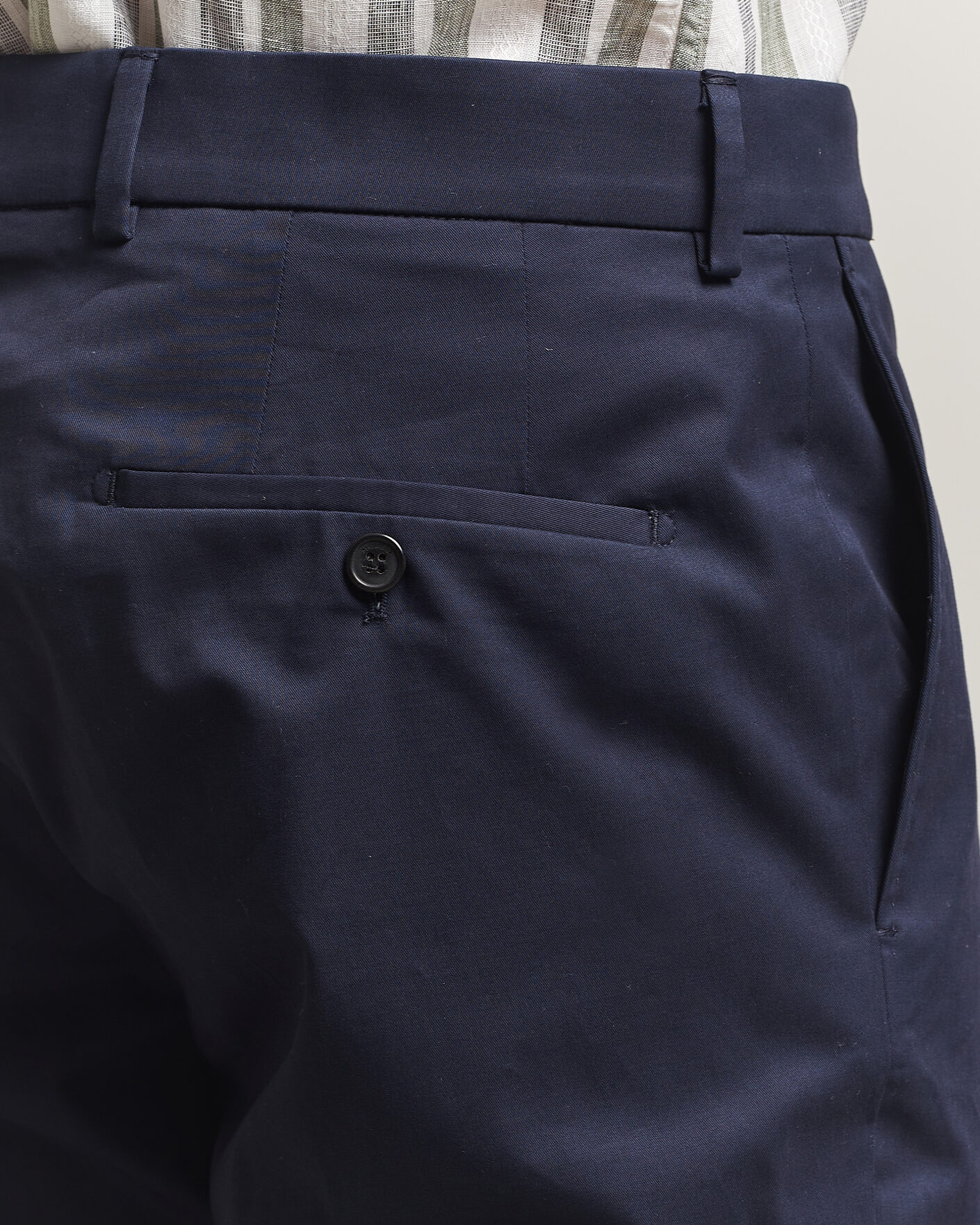 Herr | Byxor | Incotex | Regular Fit Flexgab Cotton Chinos Navy