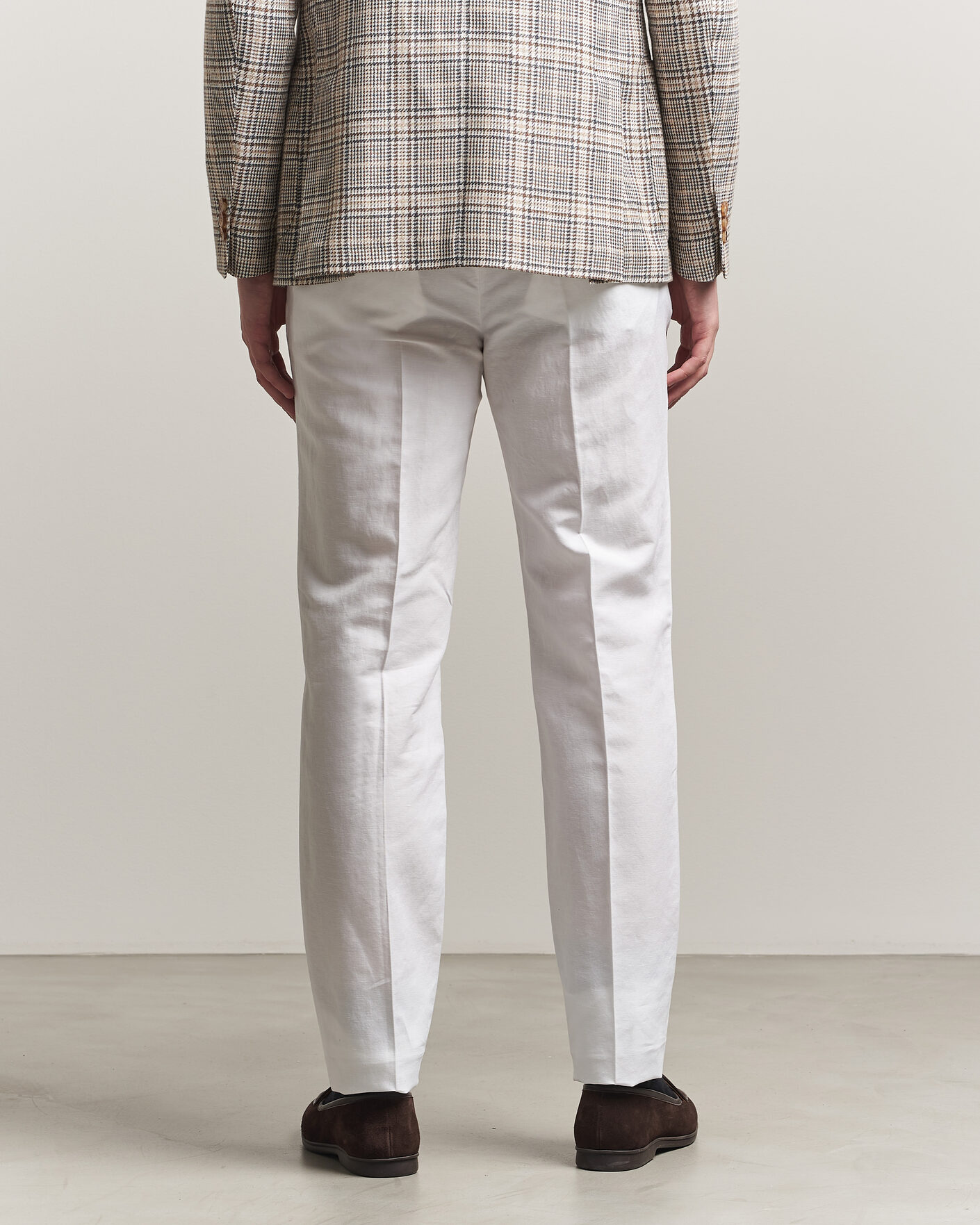 Herr | Byxor | Incotex | Regular Fit Chinolino Trousers White