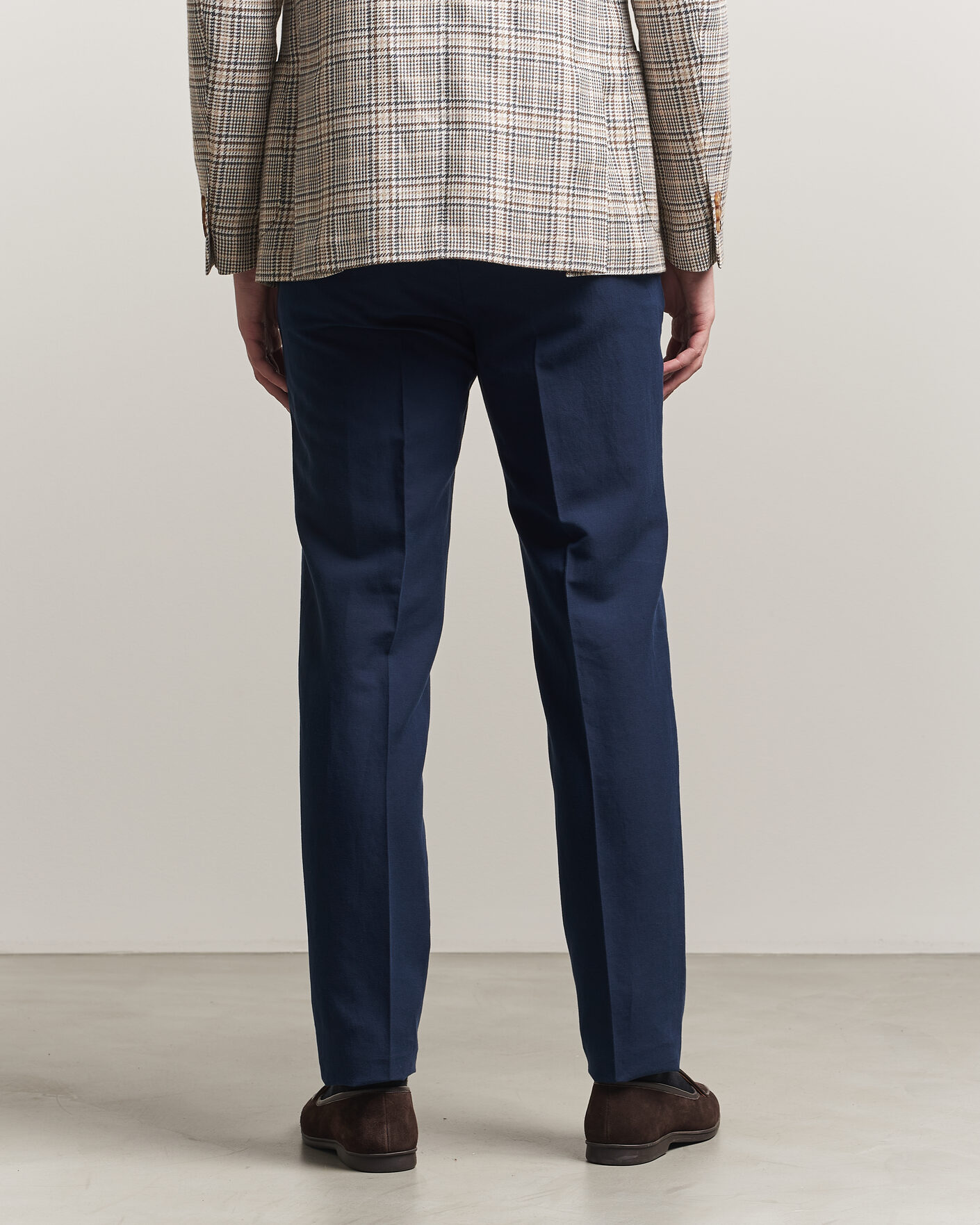 Herr | Byxor | Incotex | Regular Fit Chinolino Trousers Navy
