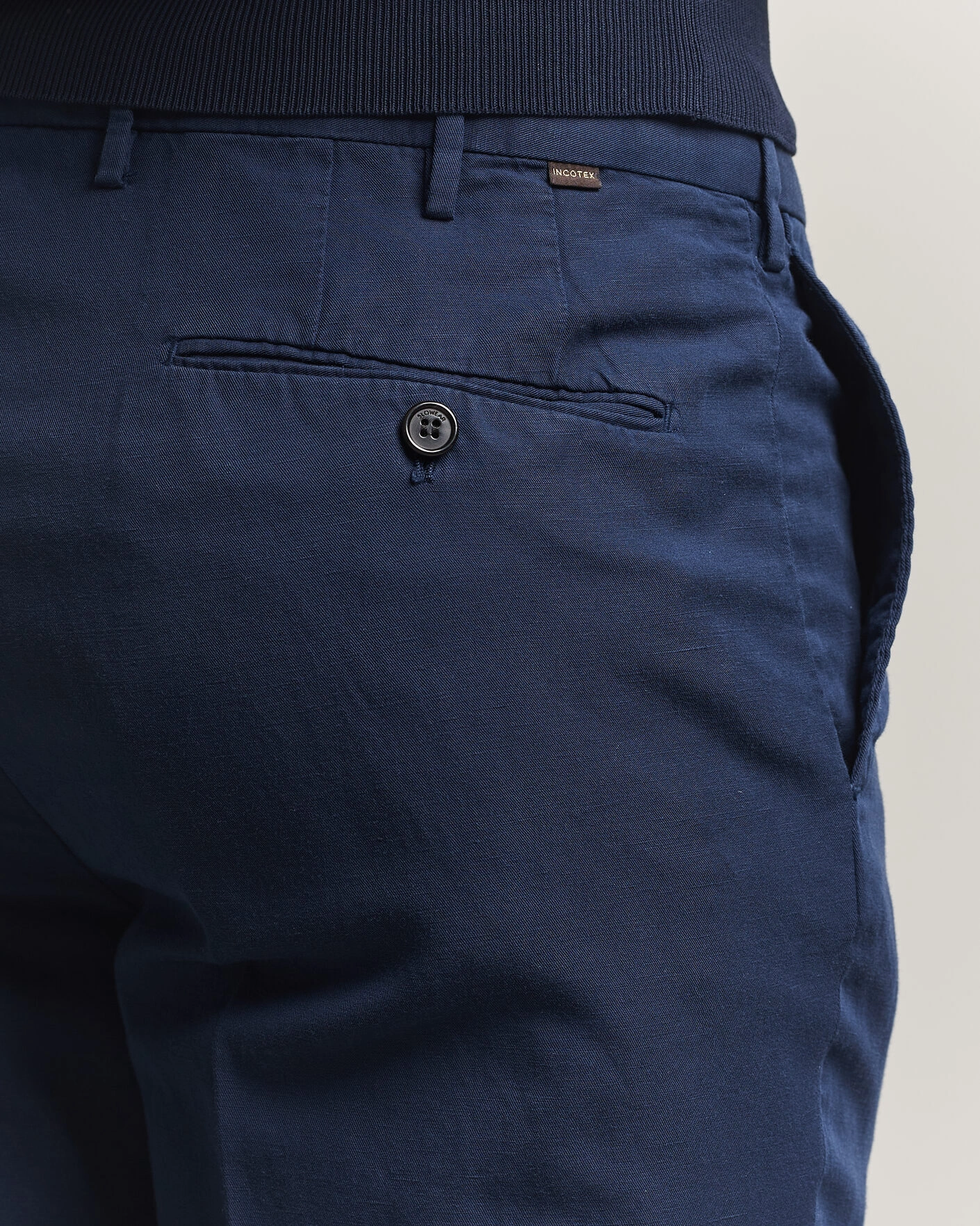 Herr | Byxor | Incotex | Regular Fit Chinolino Trousers Navy