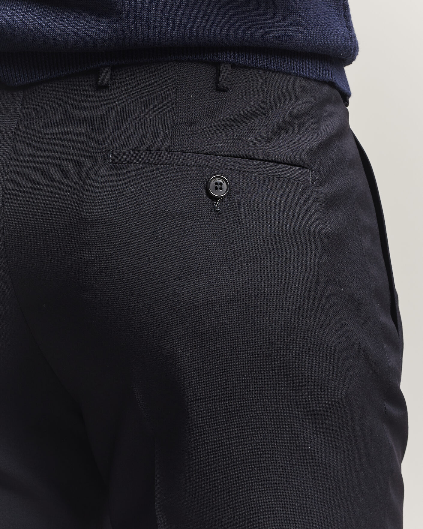 Herr | Byxor | Incotex | Regular Fit Super 100s Wool Pants Blue