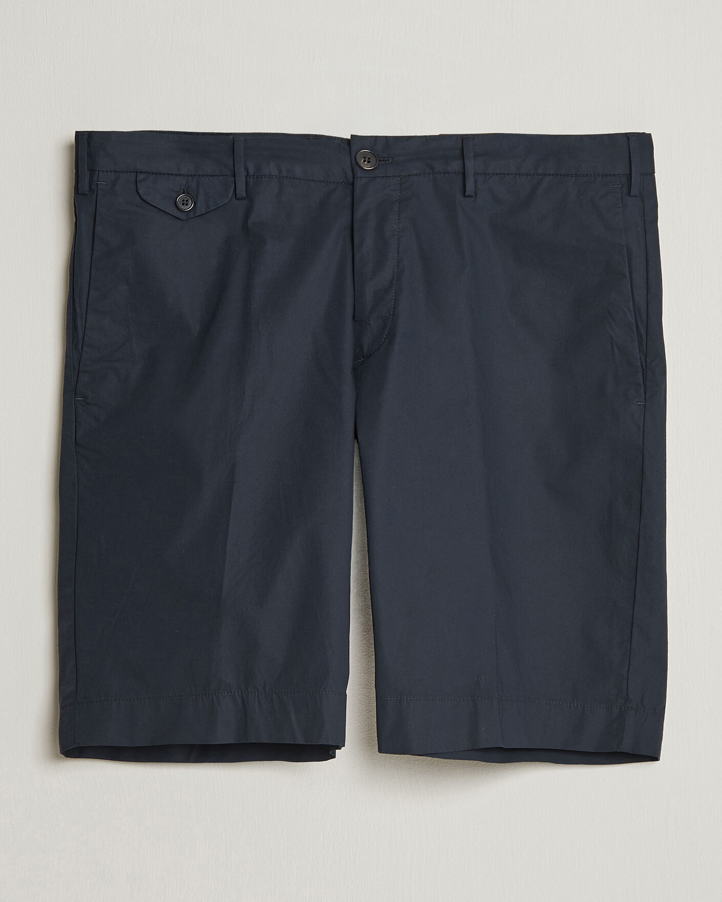 Herr | Shorts | Incotex | Cotton Poplin Shorts Navy