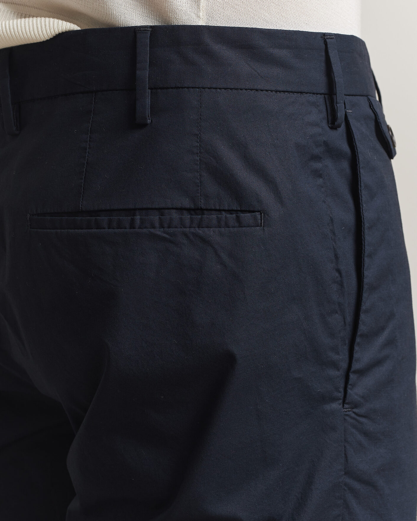 Herr | Shorts | Incotex | Cotton Poplin Shorts Navy
