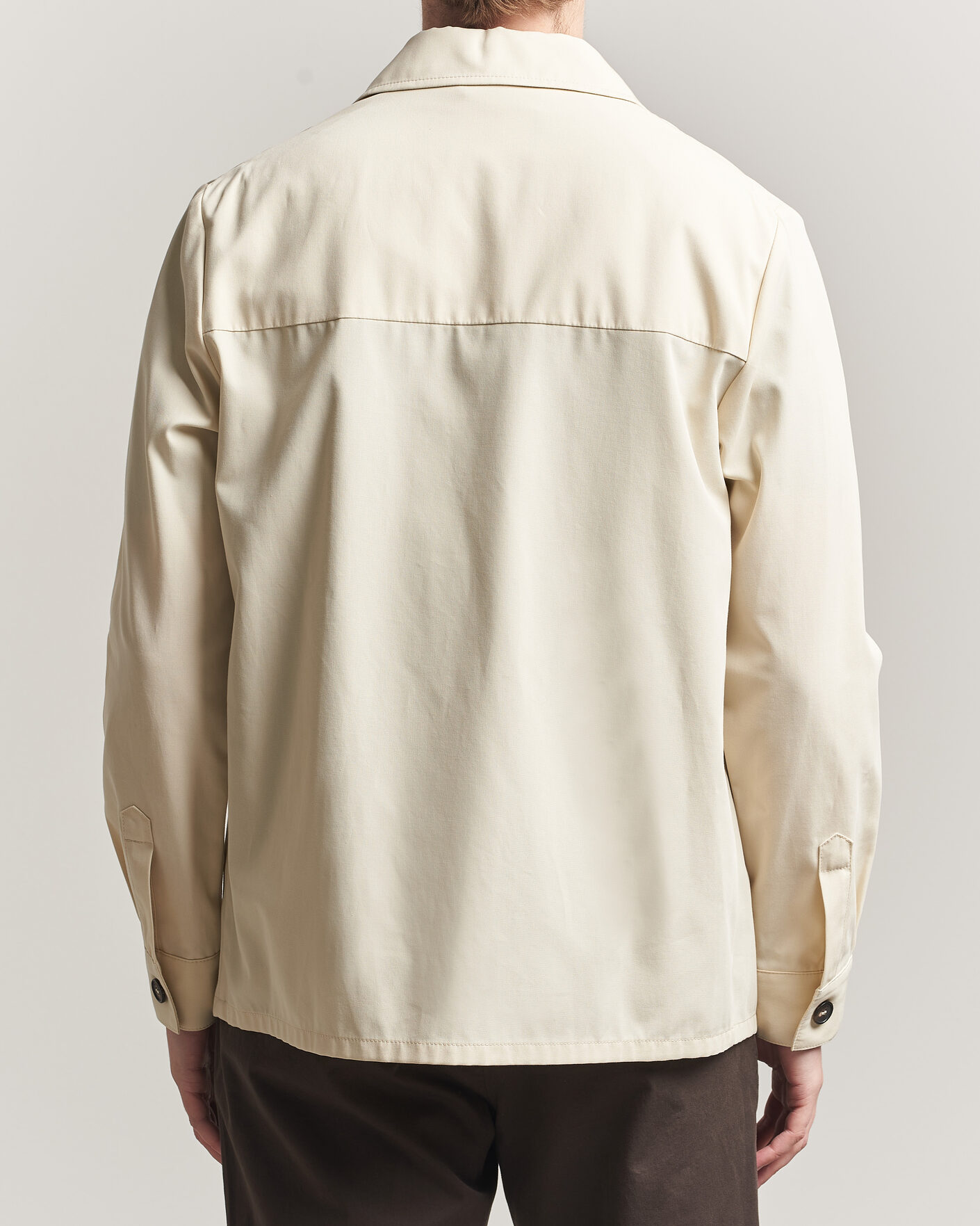 Herr | Skjortor | Incotex | Ice Cotton Twill Overshirt Natural