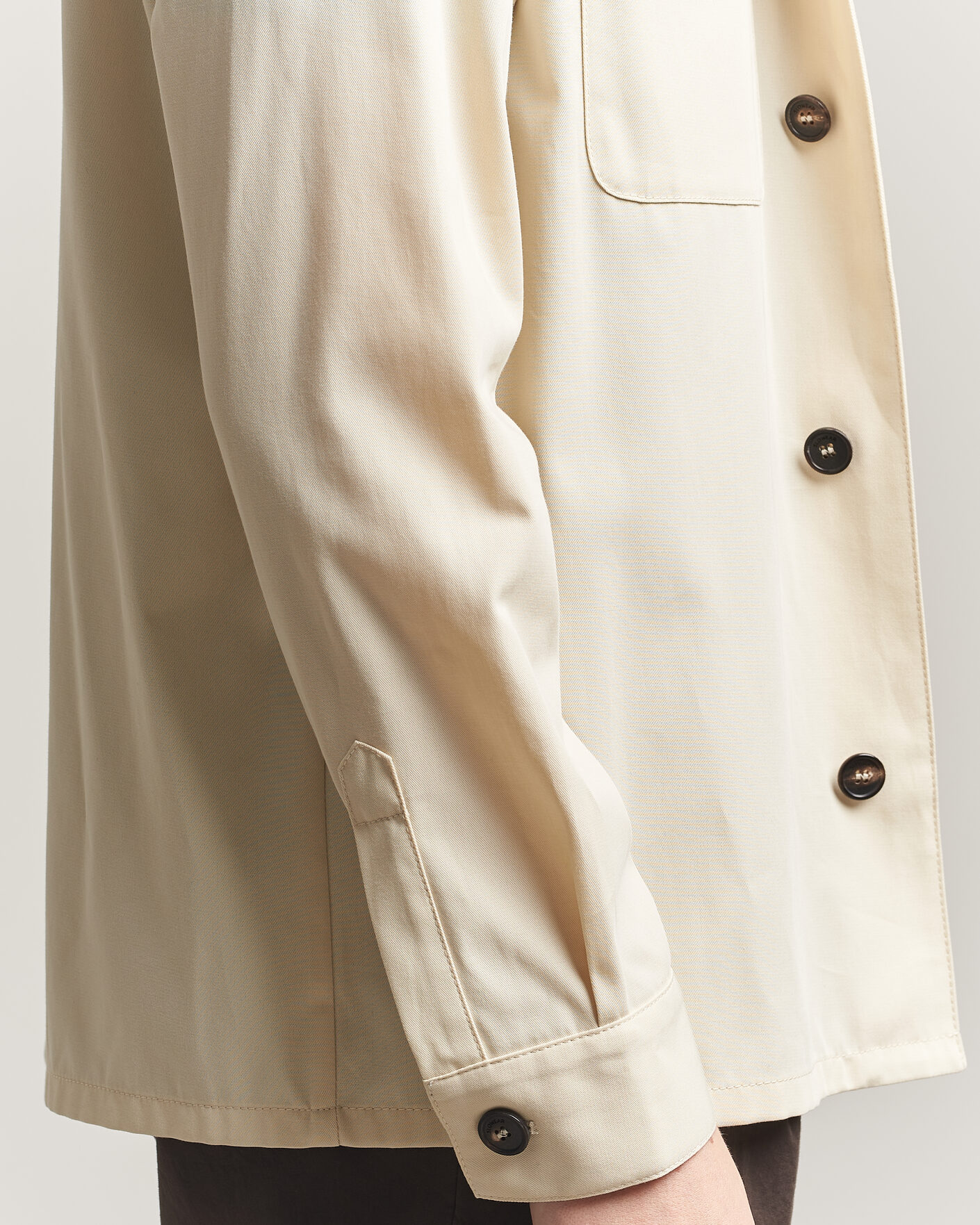 Herr | Skjortor | Incotex | Ice Cotton Twill Overshirt Natural