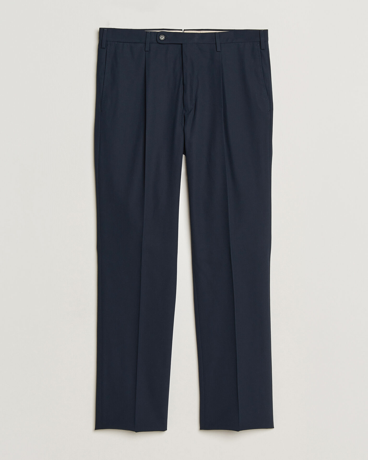 Herr | Byxor | Incotex | Ice Cotton Twill Pants Navy