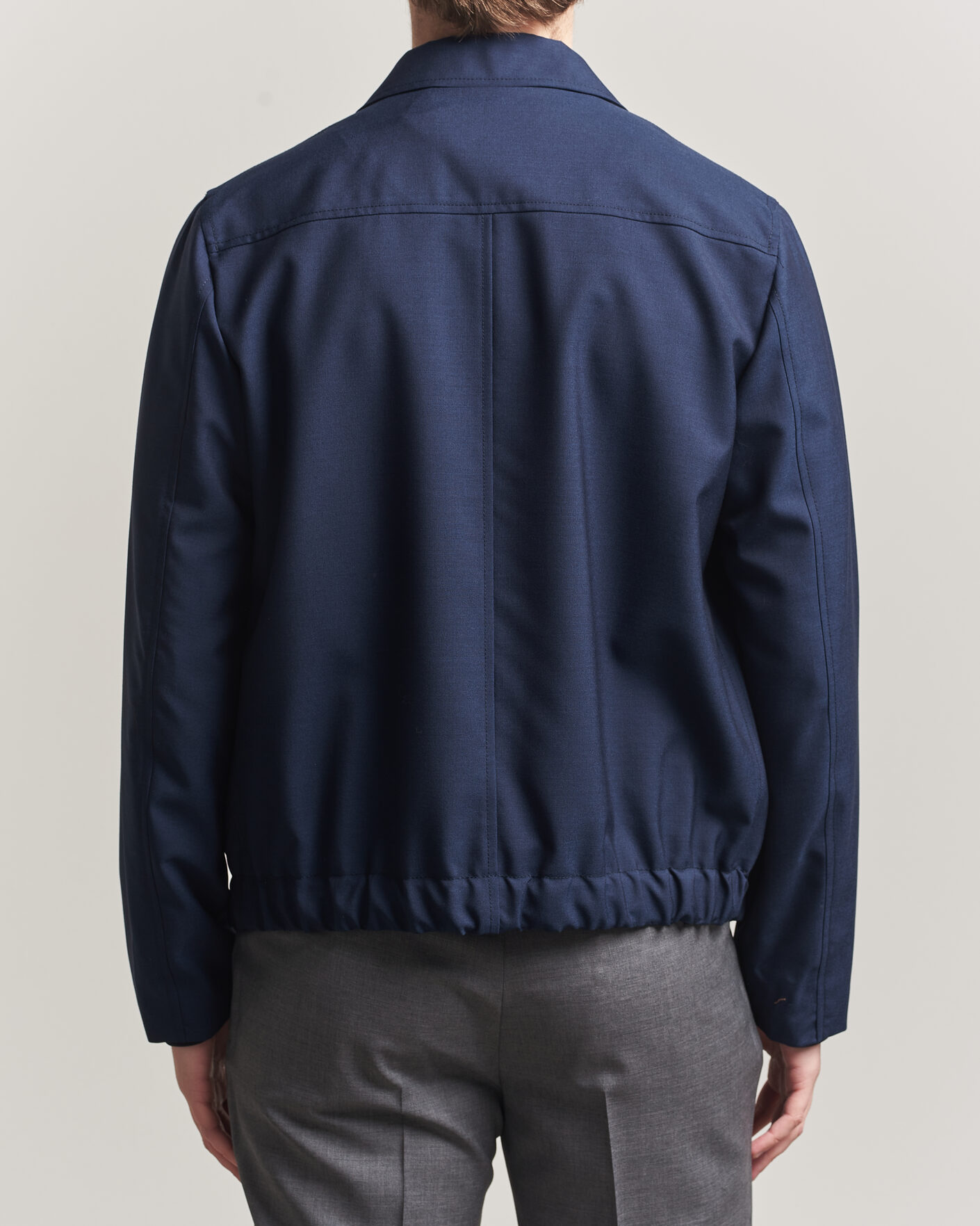 Herr | Jackor | Incotex | Primo Wool Shirt Jacket Navy