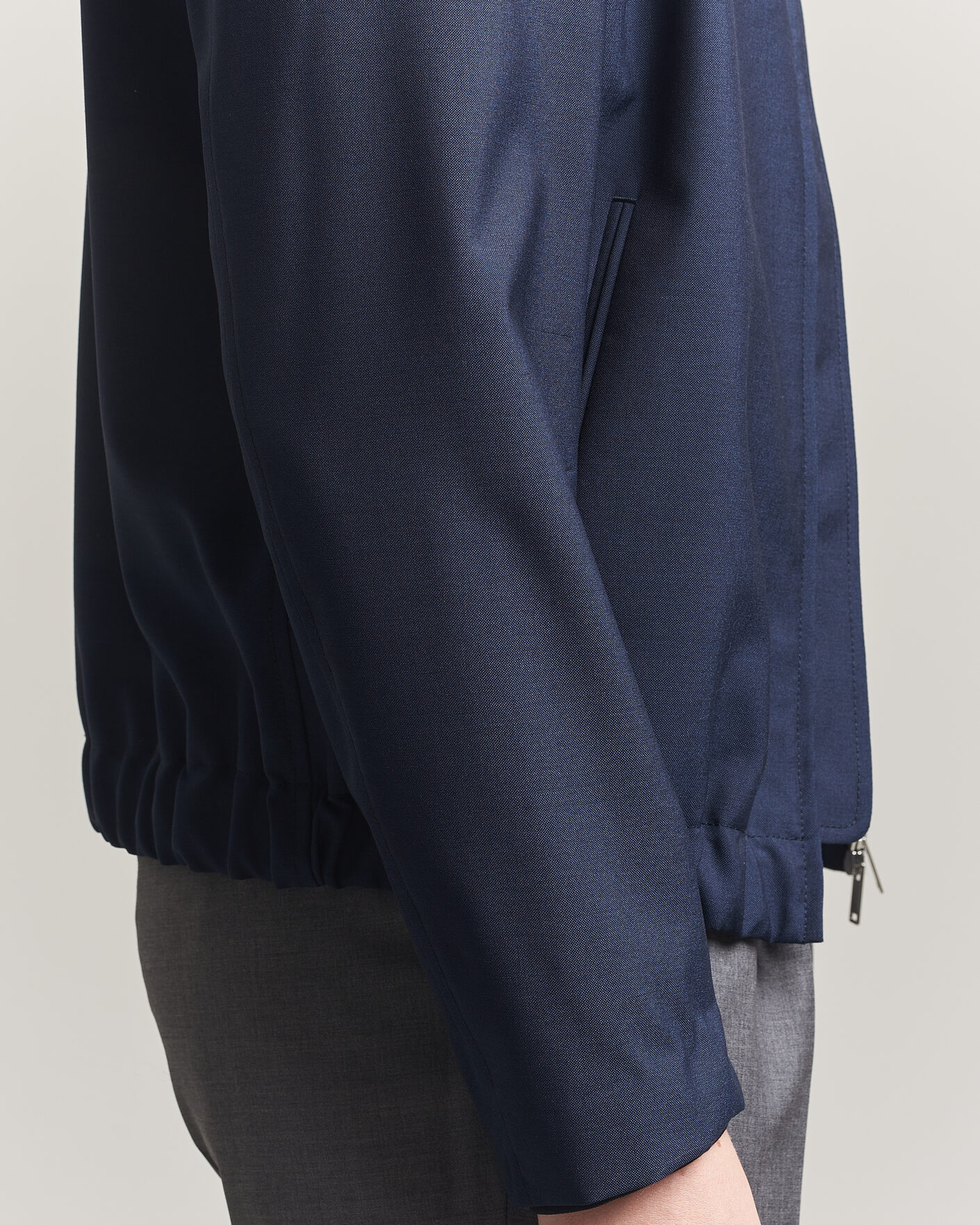 Herr | Jackor | Incotex | Primo Wool Shirt Jacket Navy