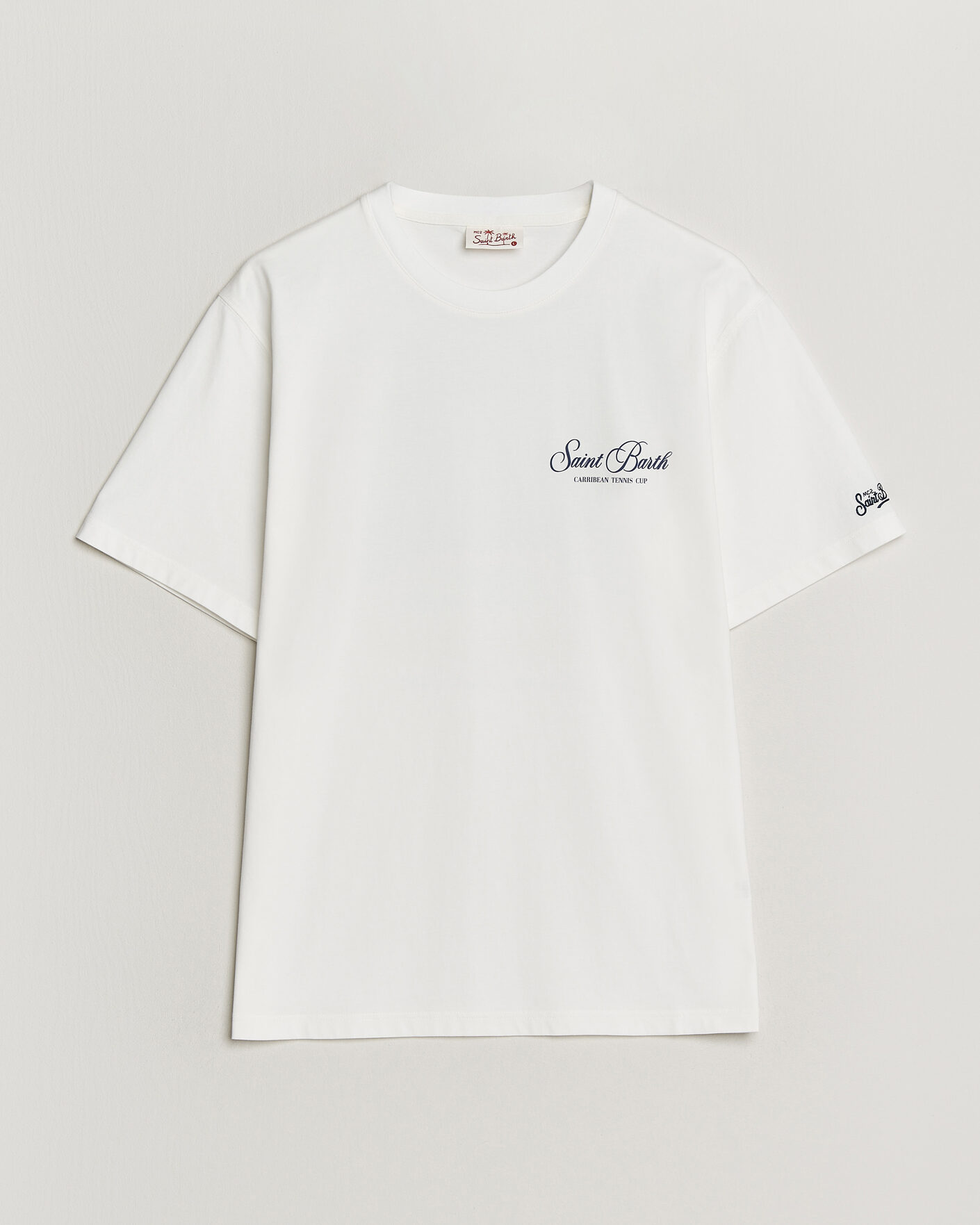 Herr | T-Shirts | MC2 Saint Barth | Back Printed Cotton T-Shirt Gustavia Cup