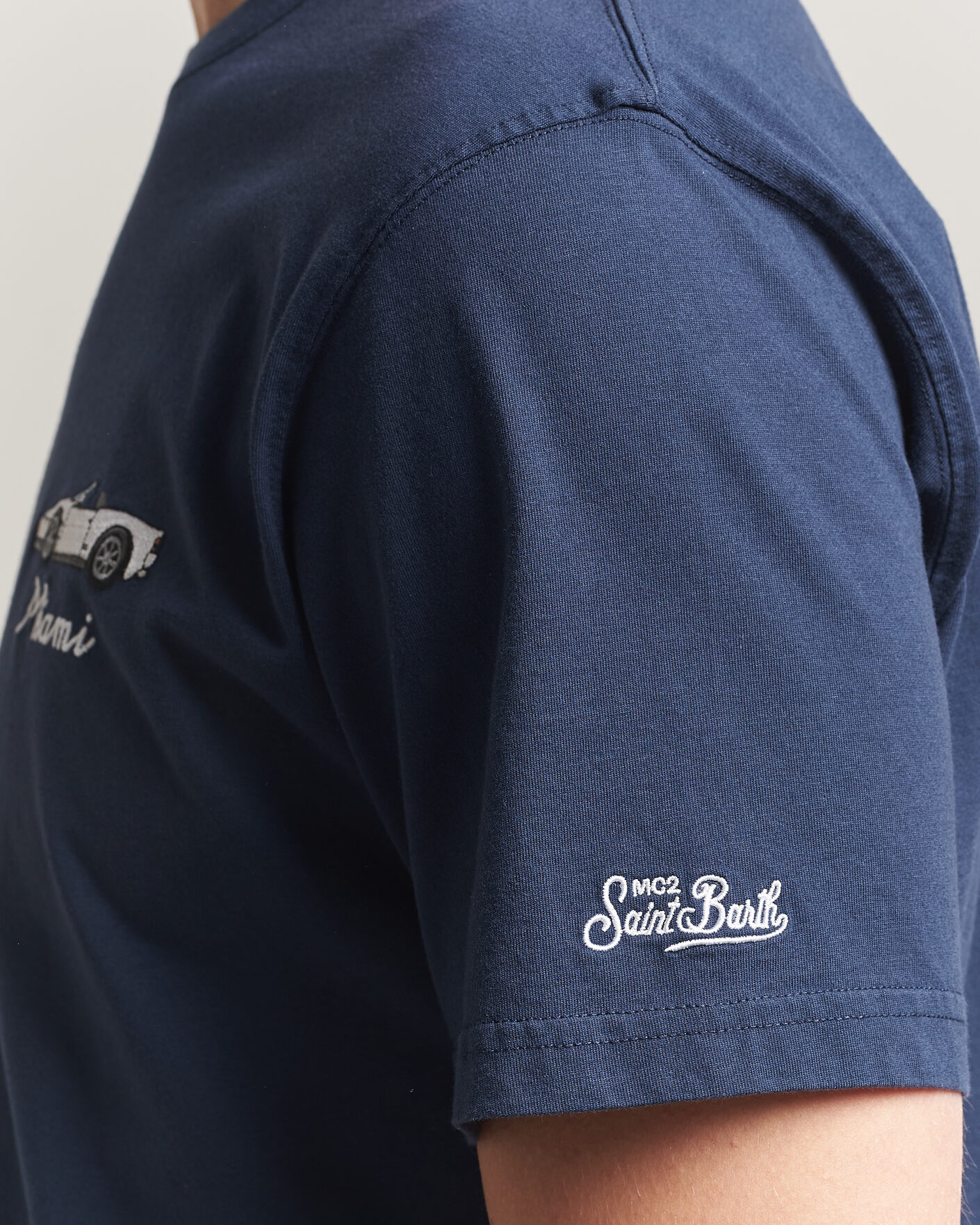 Herr | T-Shirts | MC2 Saint Barth | Printed Cotton T-Shirt Car Miami