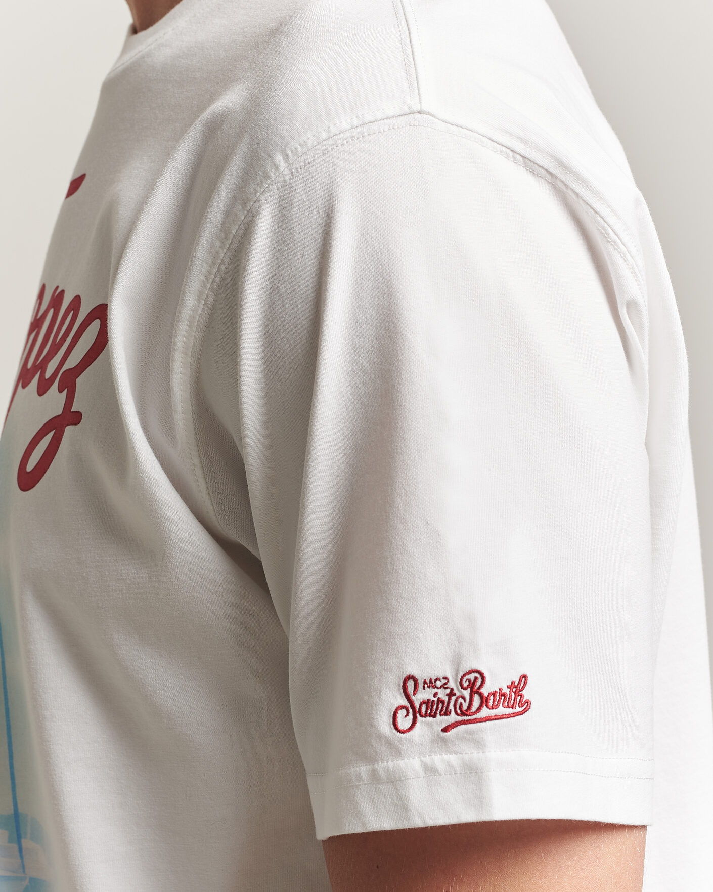 Herr | T-Shirts | MC2 Saint Barth | Printed Cotton T-Shirt St Tropez Car