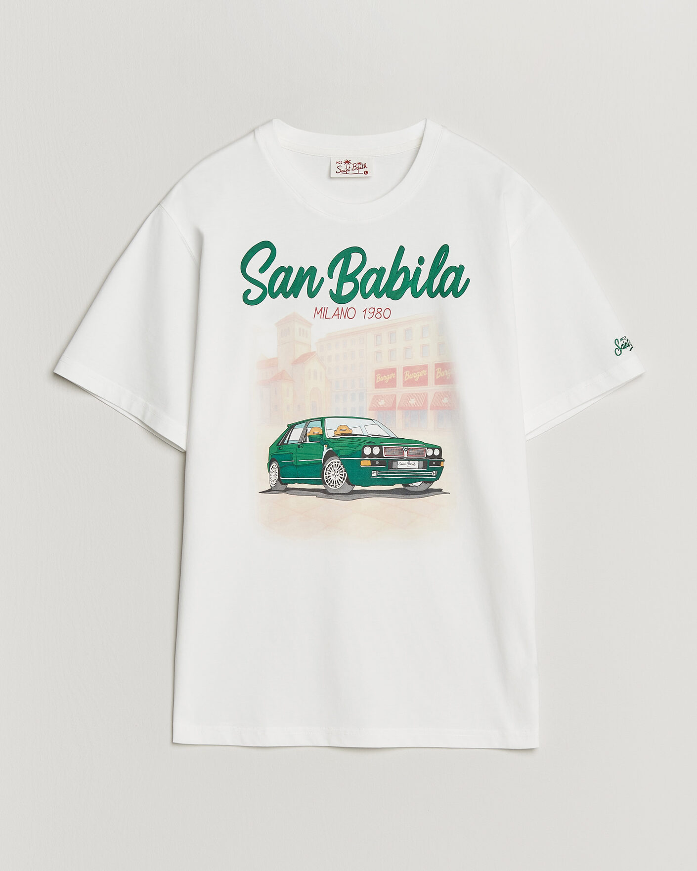Herr | T-Shirts | MC2 Saint Barth | Printed Cotton T-Shirt San Babila Car