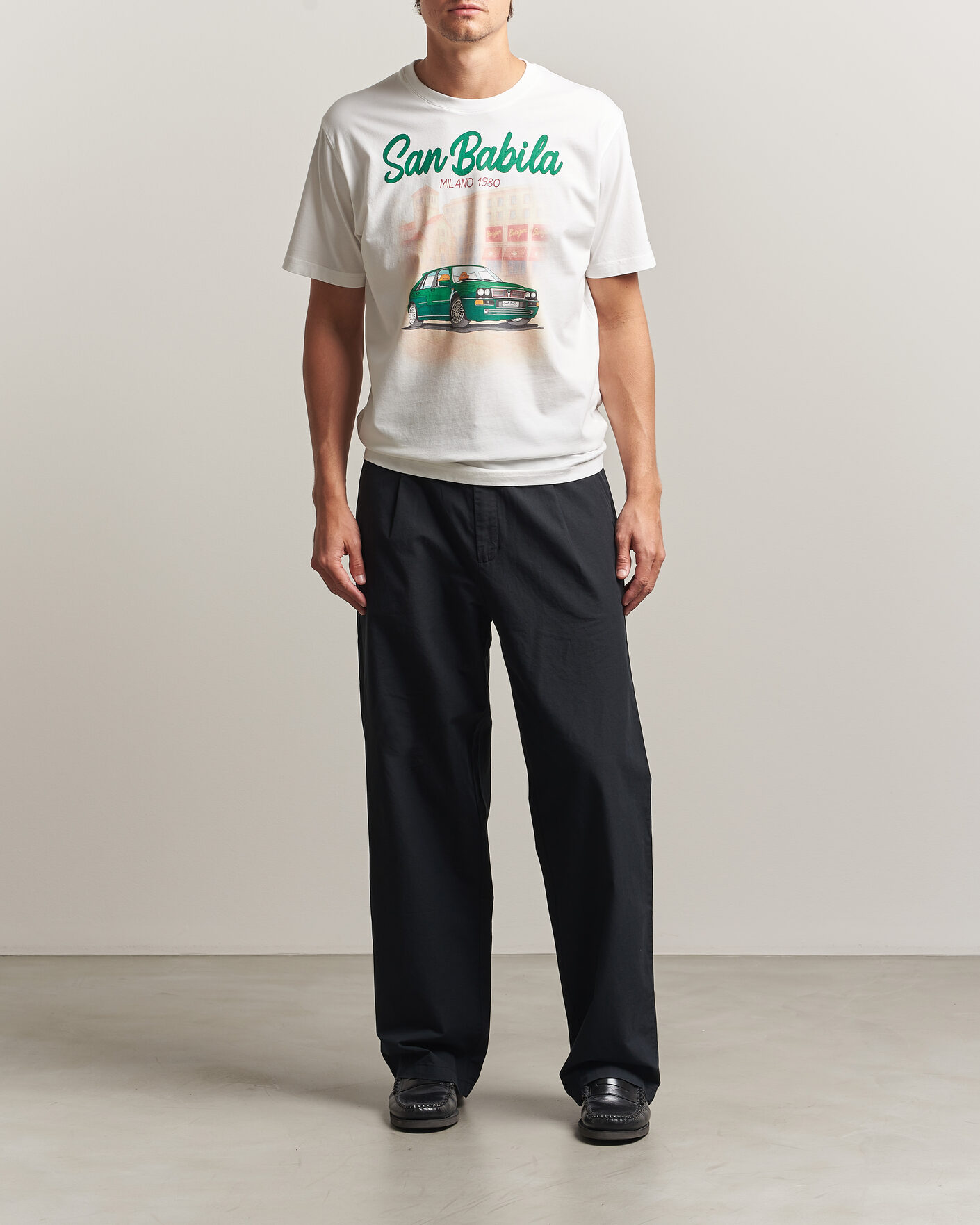 Herr | T-Shirts | MC2 Saint Barth | Printed Cotton T-Shirt San Babila Car