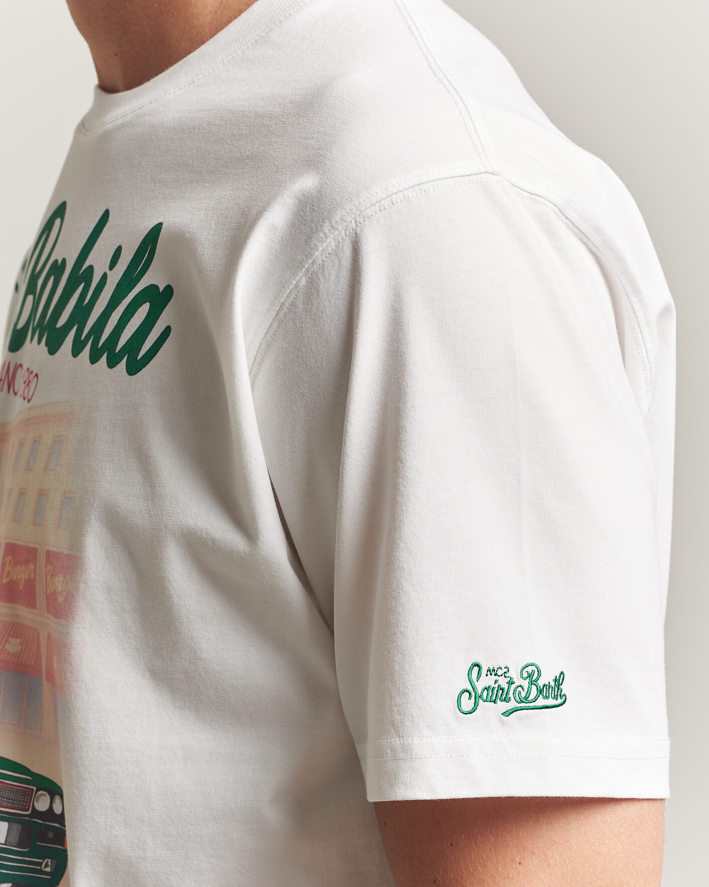 Herr | T-Shirts | MC2 Saint Barth | Printed Cotton T-Shirt San Babila Car