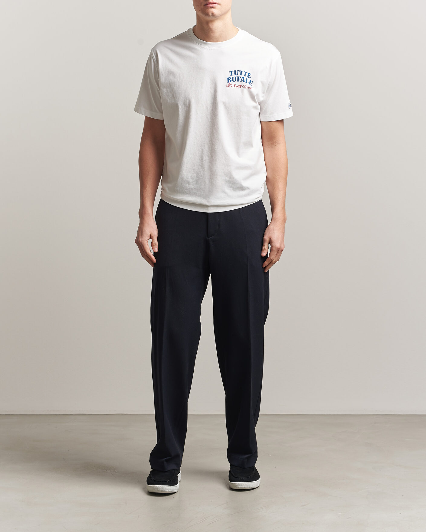 Herr | T-Shirts | MC2 Saint Barth | Back Printed Cotton T-Shirt Bufale